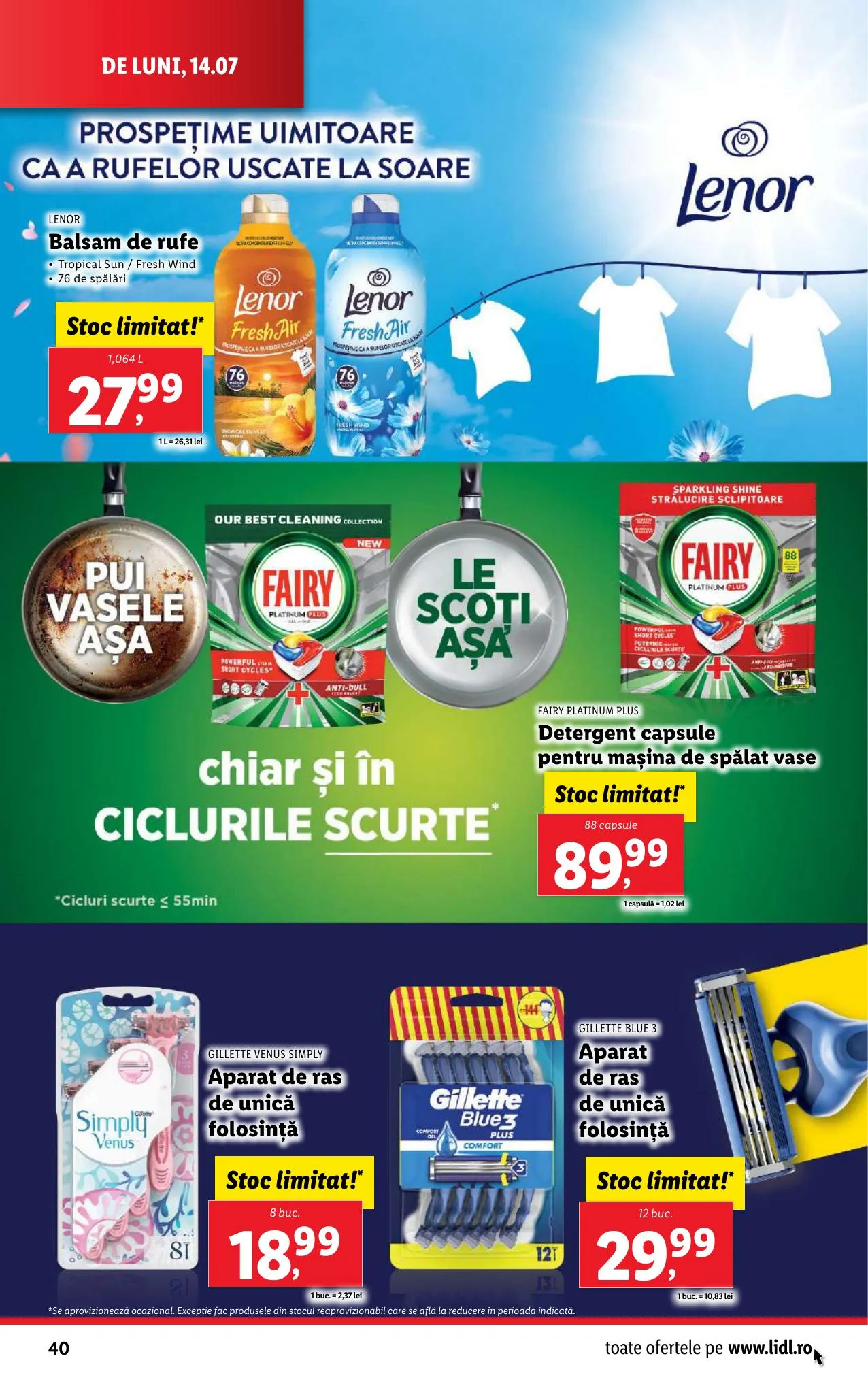 Lidl akciós újság Románia 07.14–07.20 – 40. oldal