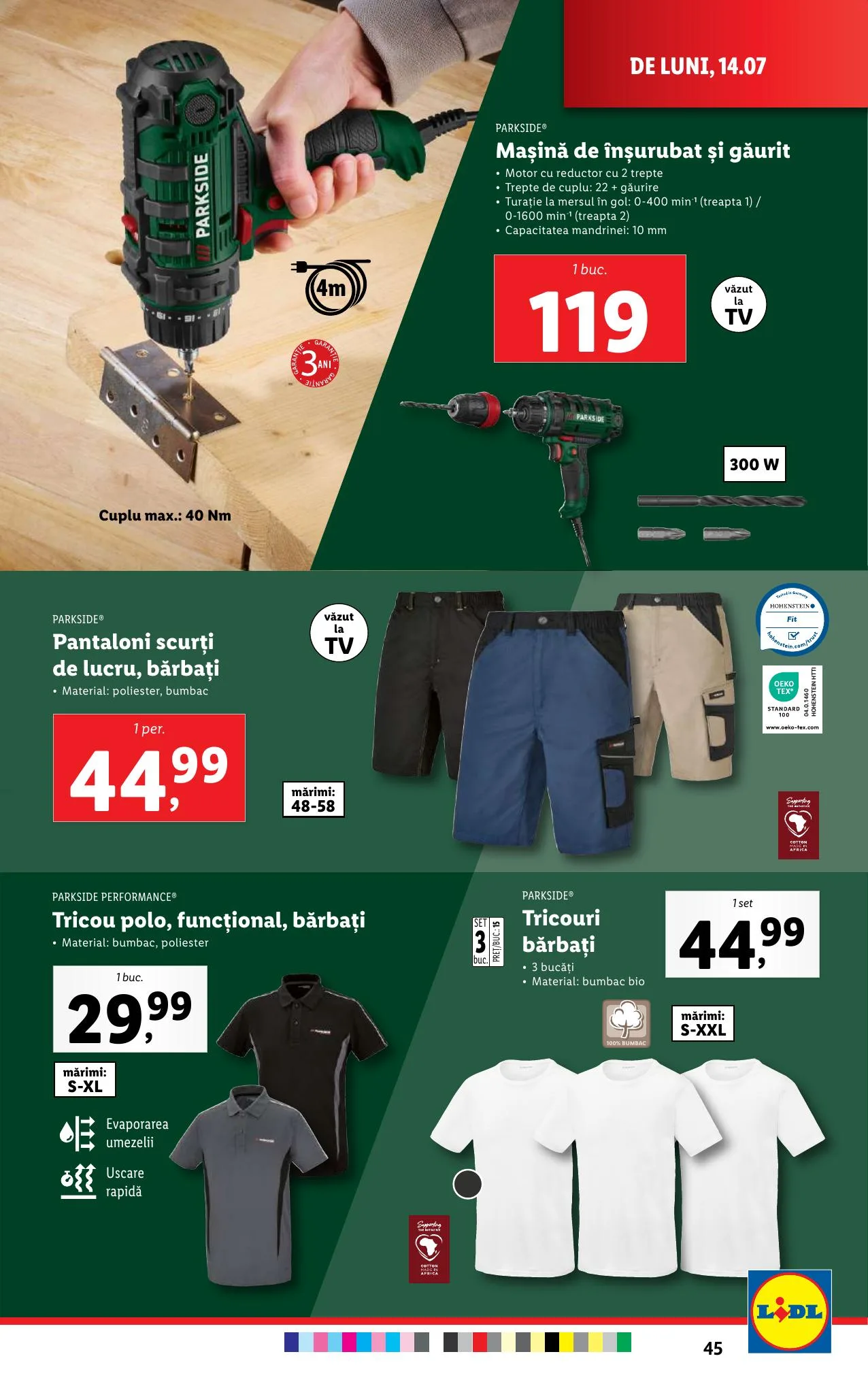 Lidl akciós újság Románia 07.14–07.20 – 45. oldal