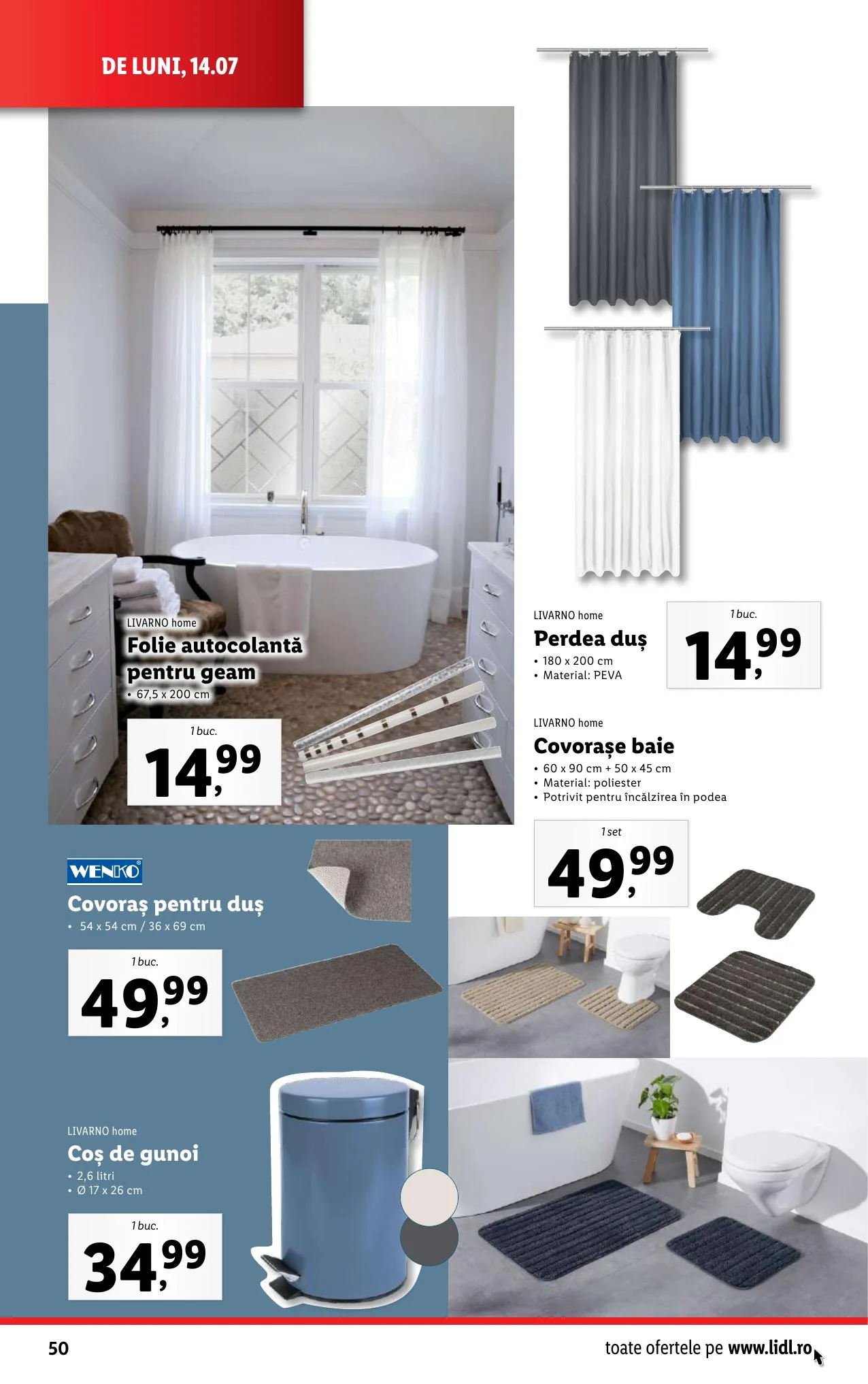 Lidl akciós újság Románia 07.14–07.20 – 50. oldal