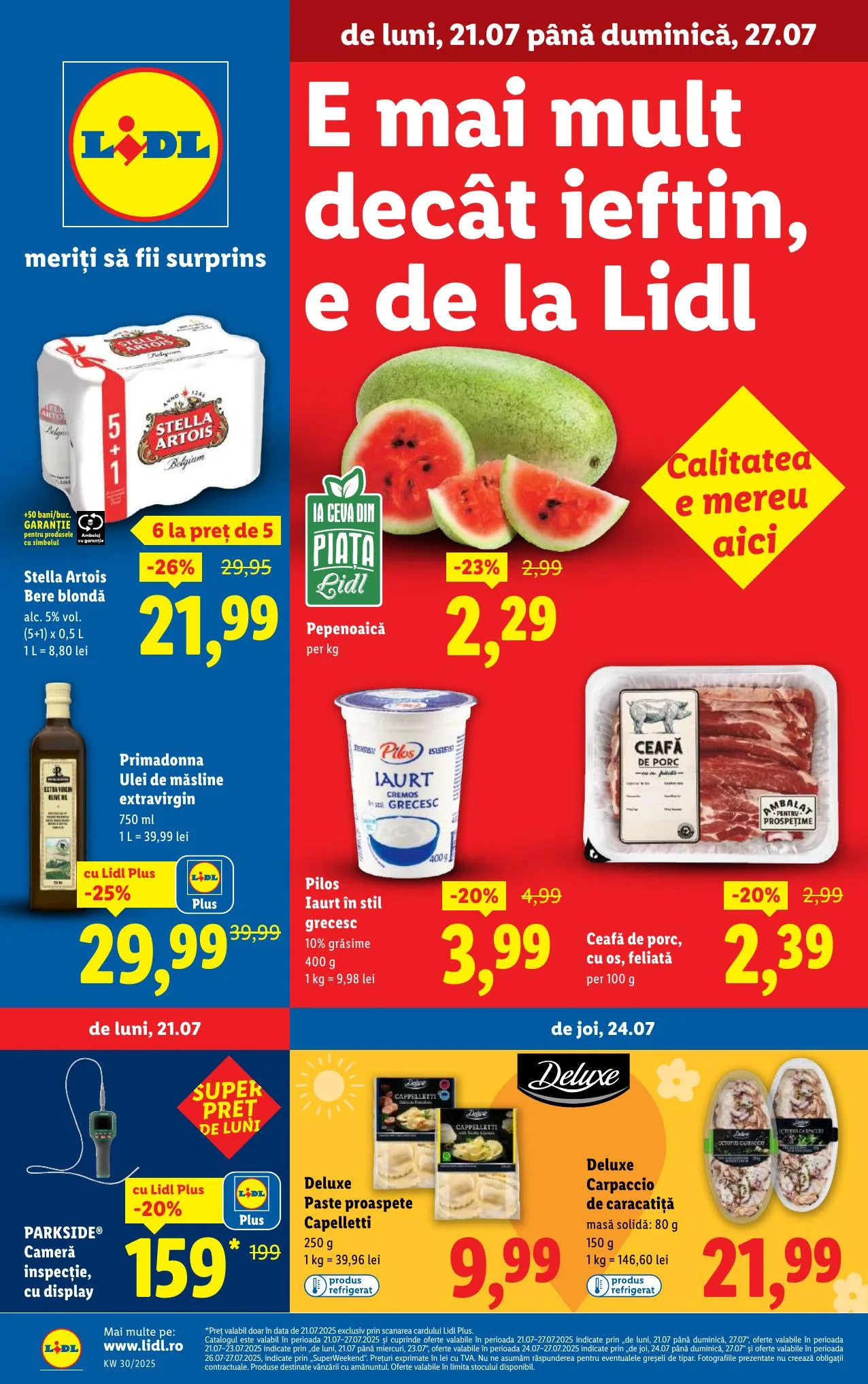 Lidl akciós újság Románia 07.21–07.27