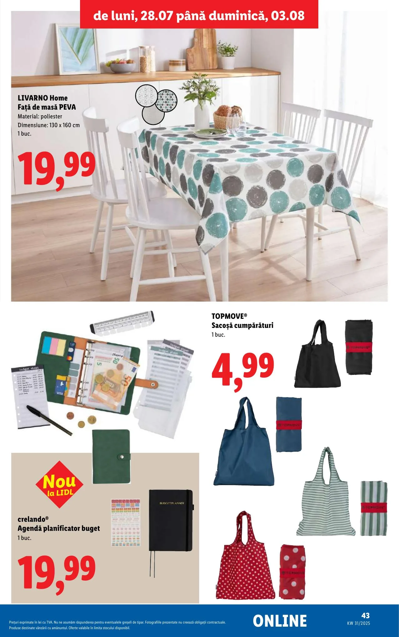 Lidl akciós újság Románia 07.28–08.03 – 43. oldal