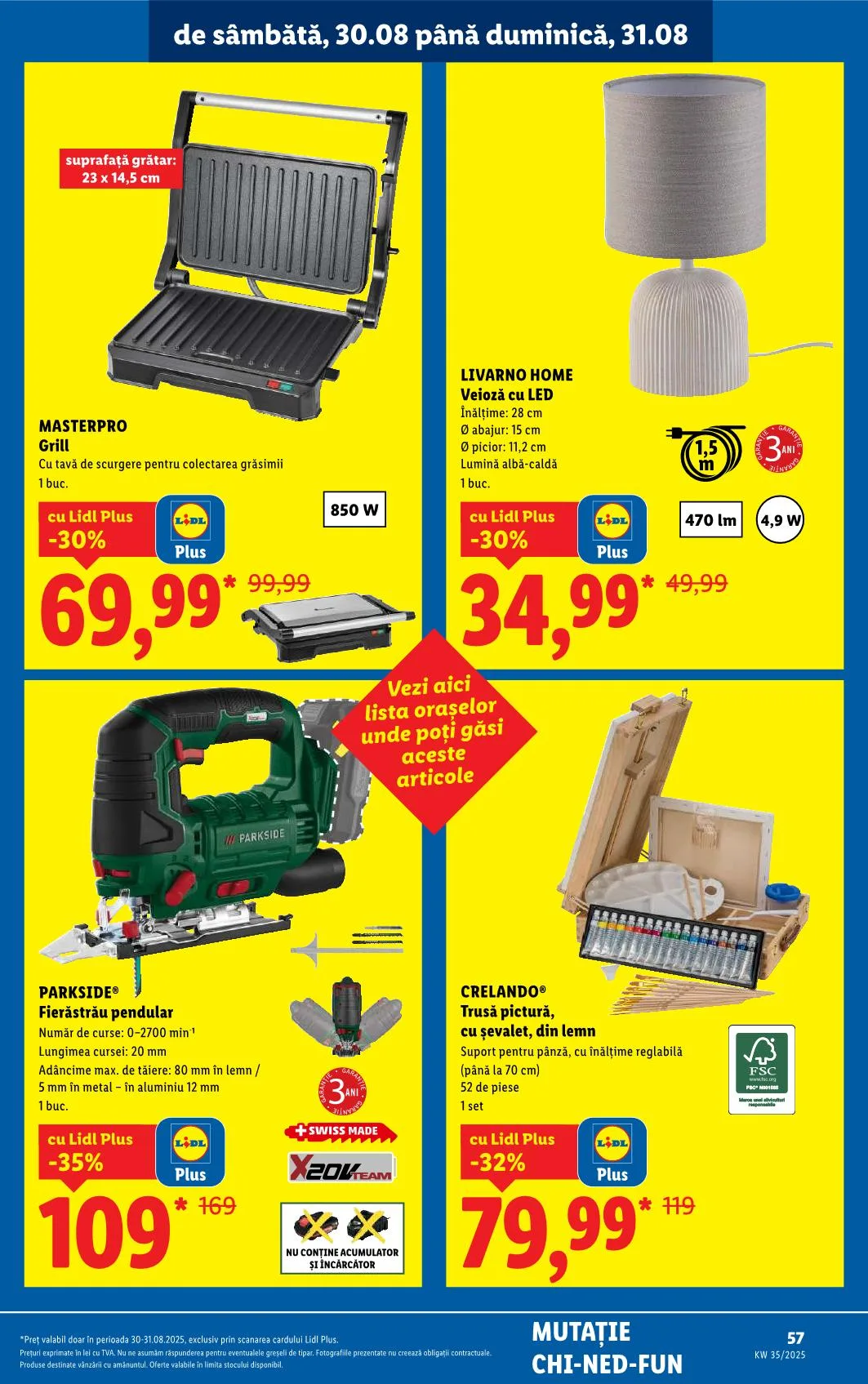 Lidl akciós újság Románia 08.25–08.31 – 69. oldal