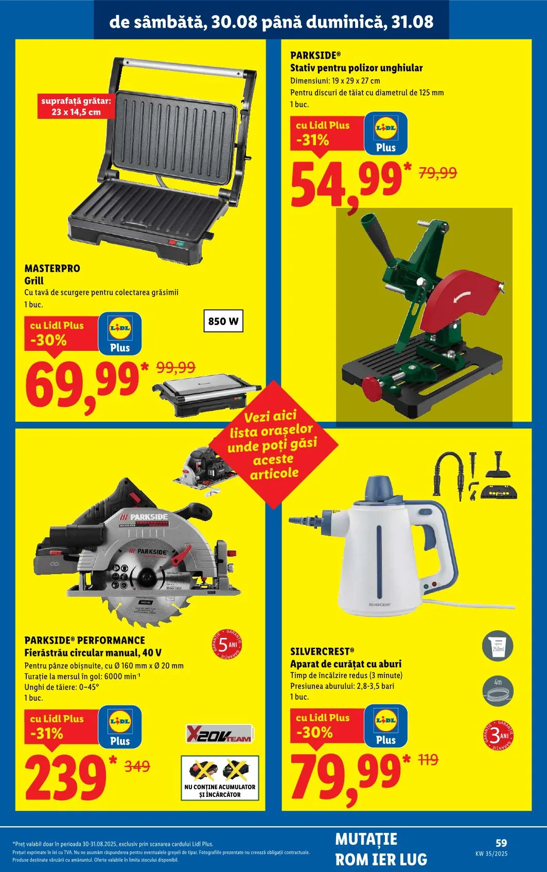 Lidl akciós újság Románia 08.25–08.31 – 71. oldal