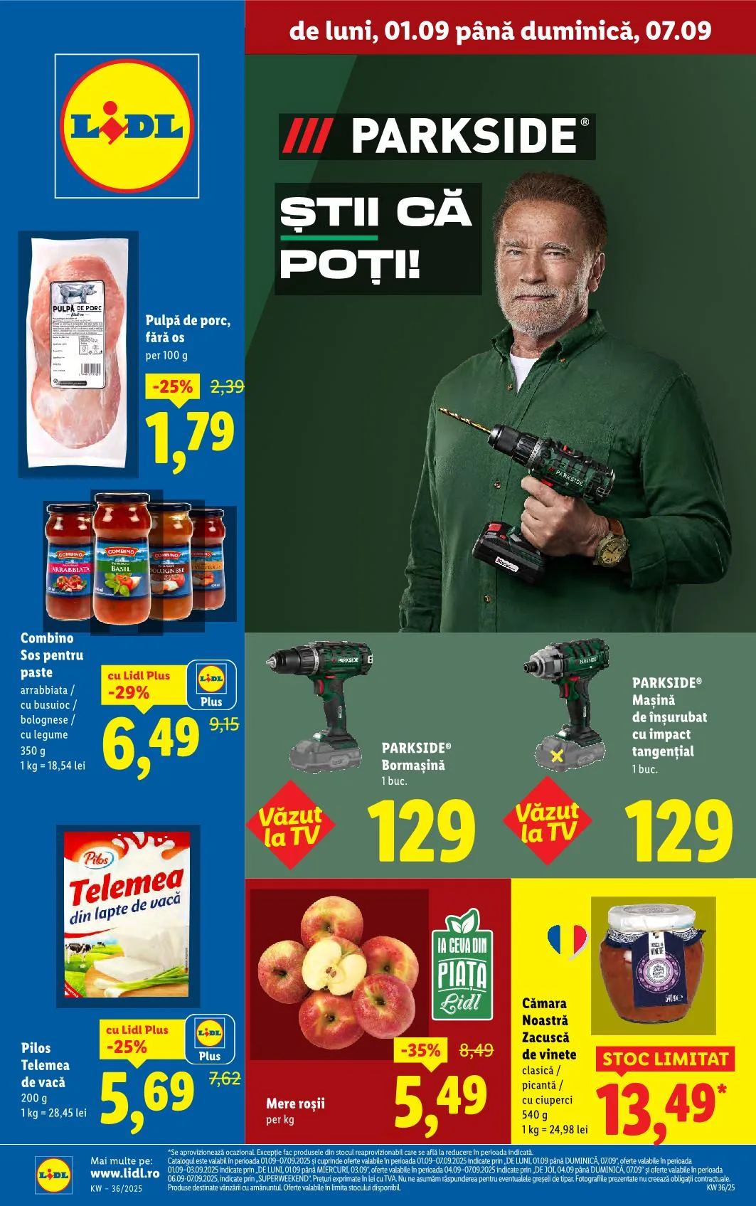 Lidl akciós újság Románia 09.01–09.07