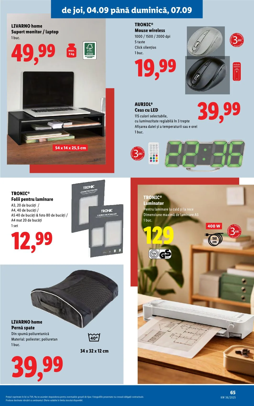 Lidl akciós újság Románia 09.01–09.07 – 62. oldal