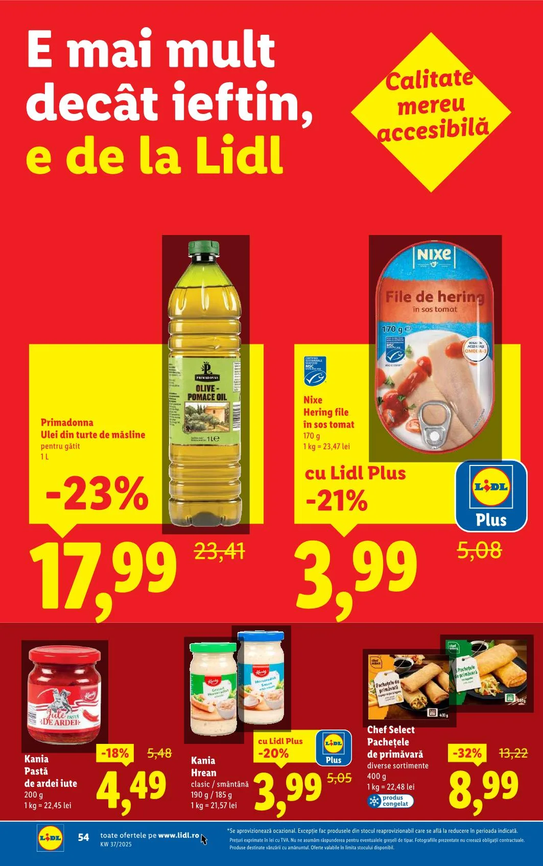 Lidl akciós újság Románia 09.08–09.14 – 52. oldal
