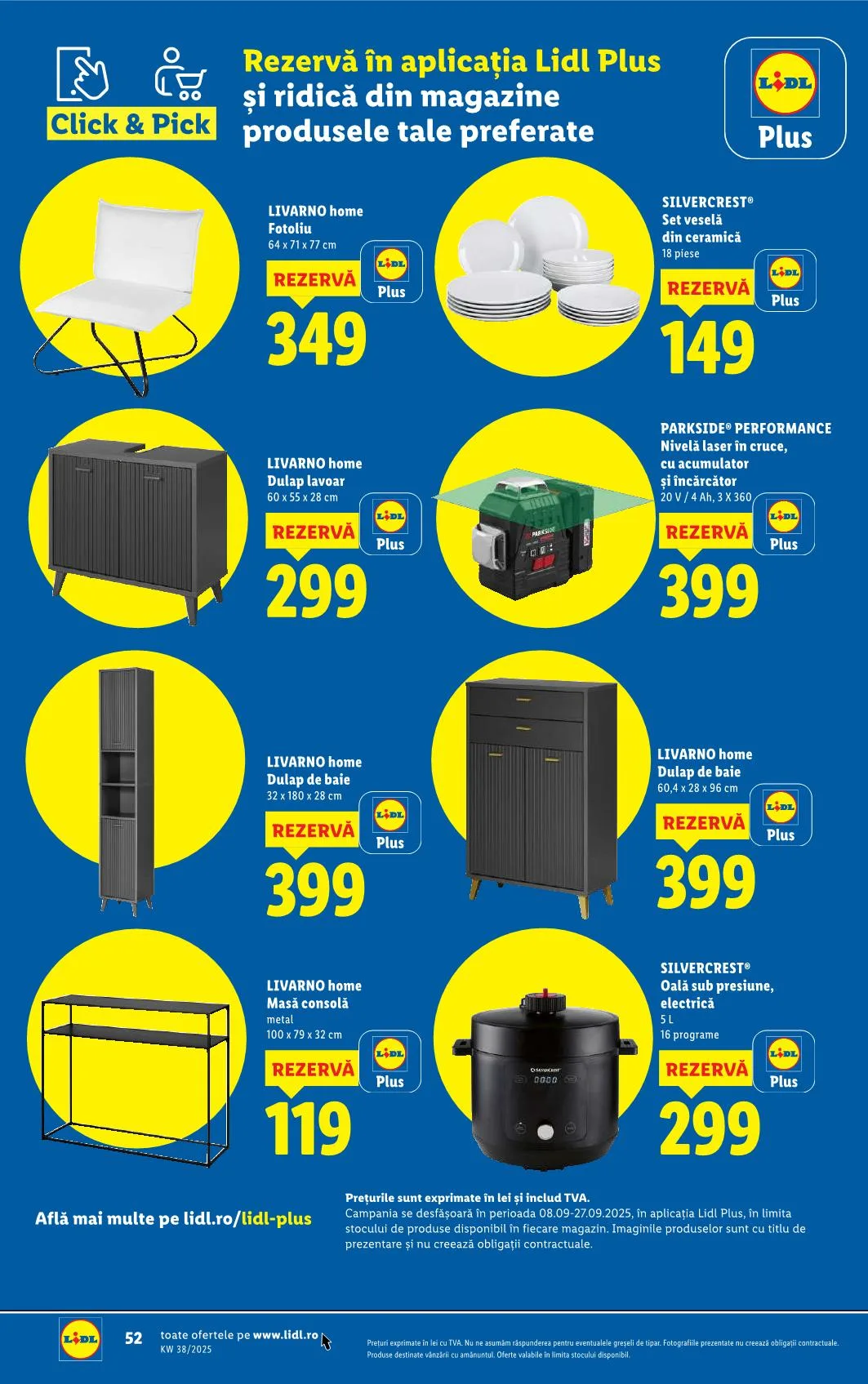 Lidl akciós újság Románia 09.15–09.21 – 50. oldal
