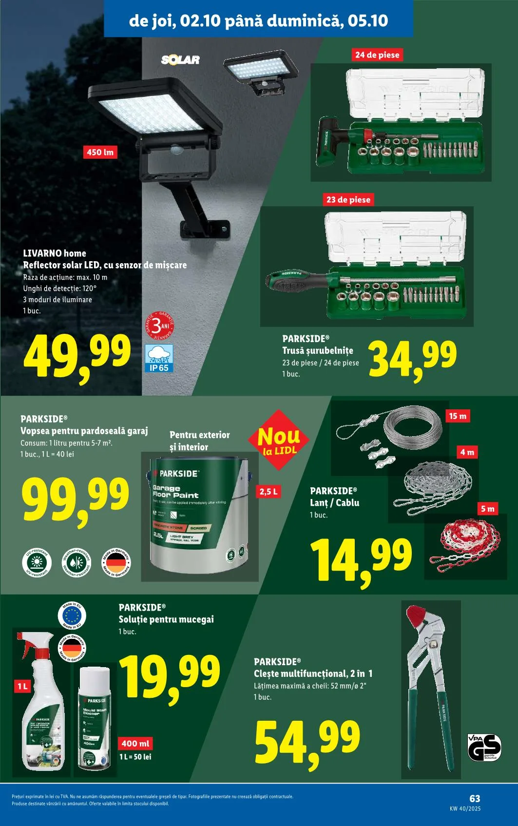 Lidl akciós újság Románia 09.29–10.05 – 60. oldal