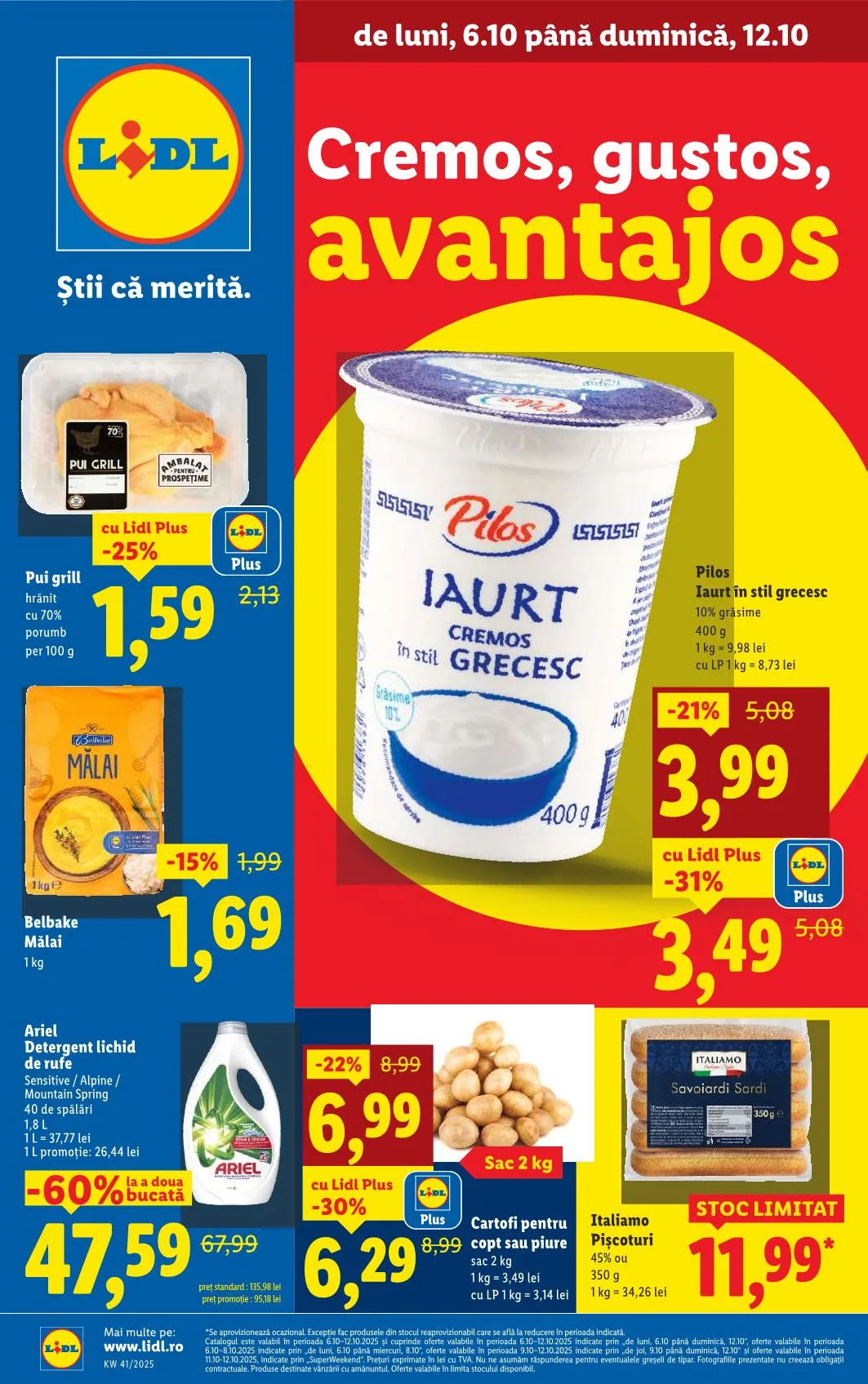 Lidl akciós újság Románia 10.06–10.12