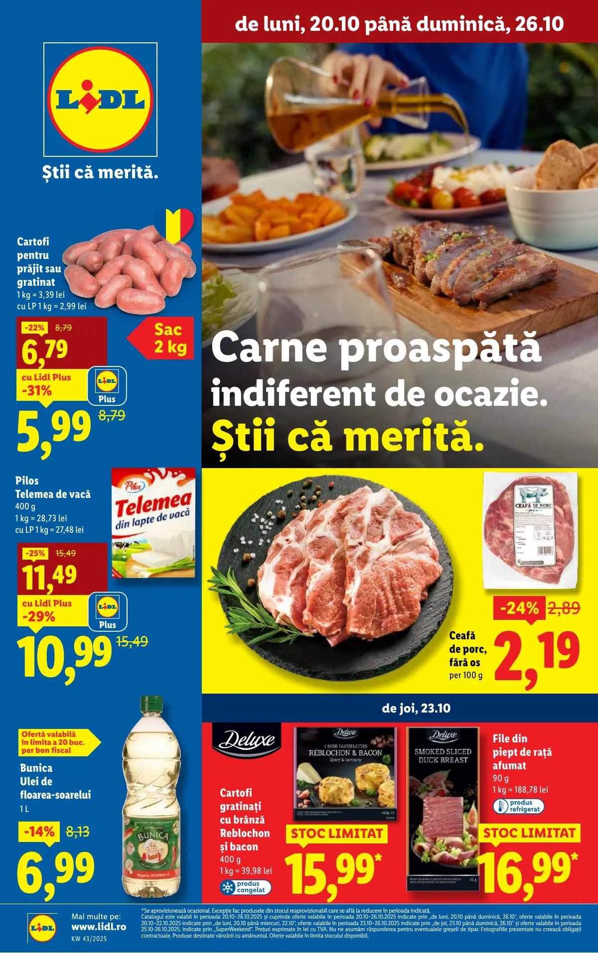 Lidl akciós újság Románia 10.20–10.26