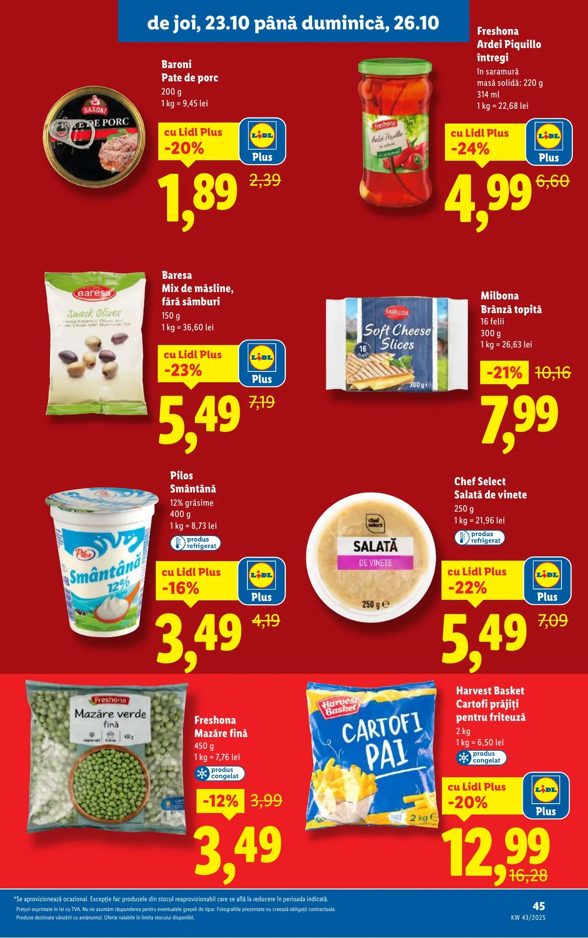 Lidl akciós újság Románia 10.20–10.26 – 45. oldal