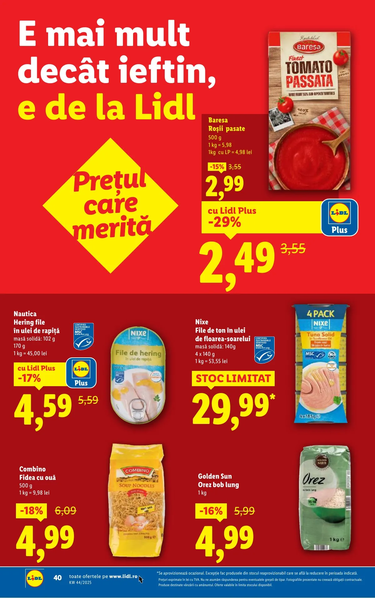 Lidl akciós újság Románia 10.27–11.02 – 40. oldal
