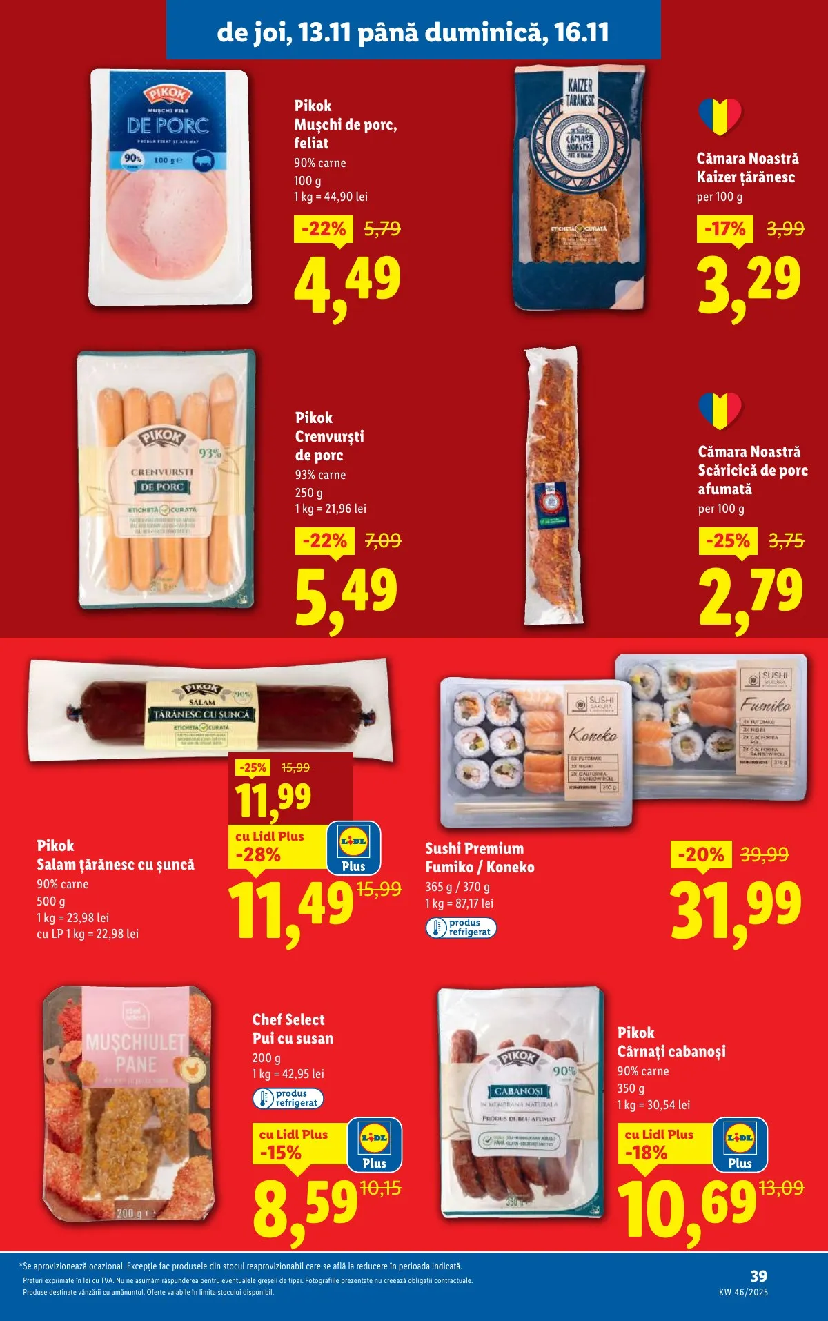 Lidl akciós újság Románia 11.10–11.16 – 39. oldal