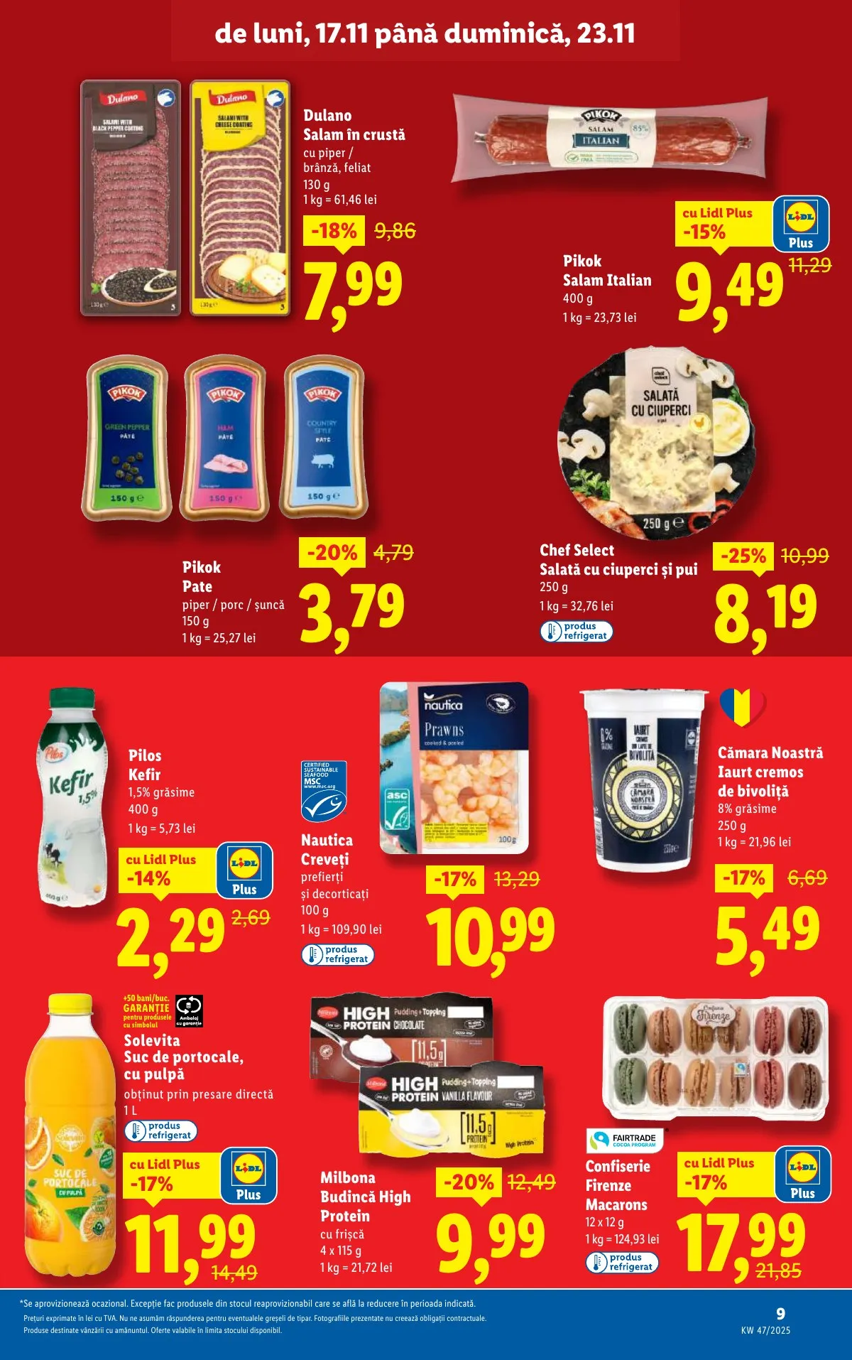 Lidl akciós újság Románia 11.17–11.23 – 9. oldal