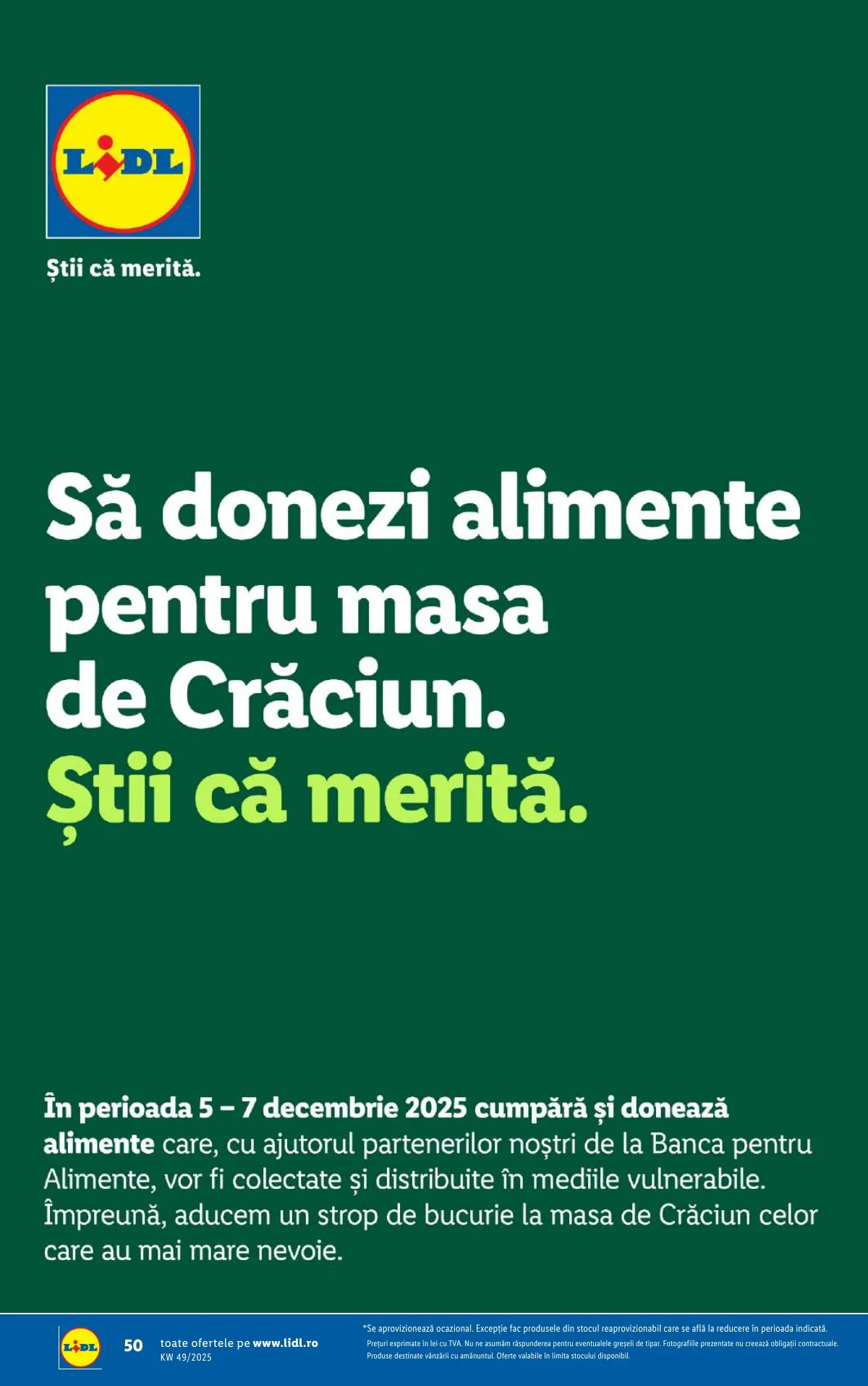 Lidl akciós újság Románia 12.01–12.07 – 50. oldal