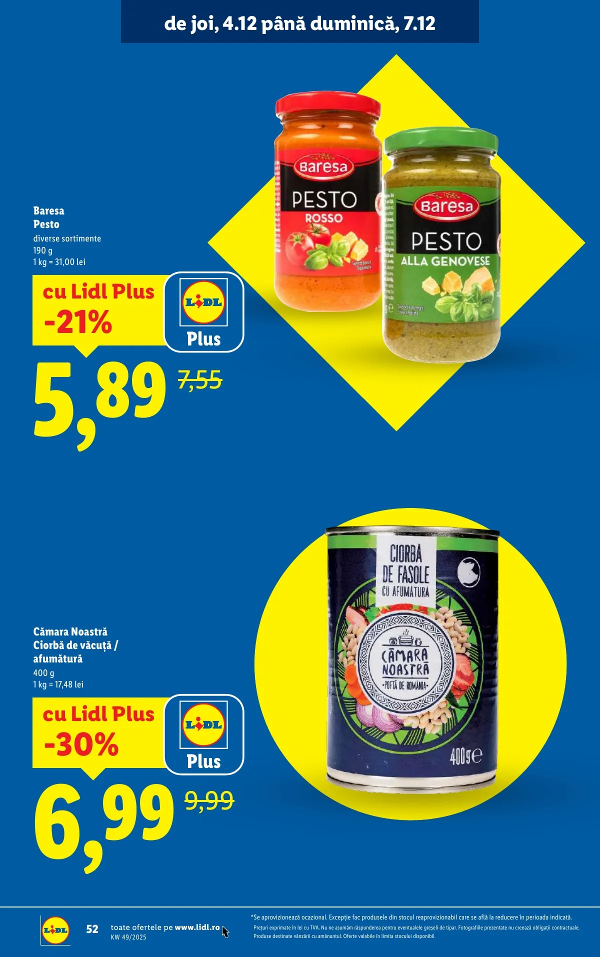 Lidl akciós újság Románia 12.01–12.07 – 52. oldal