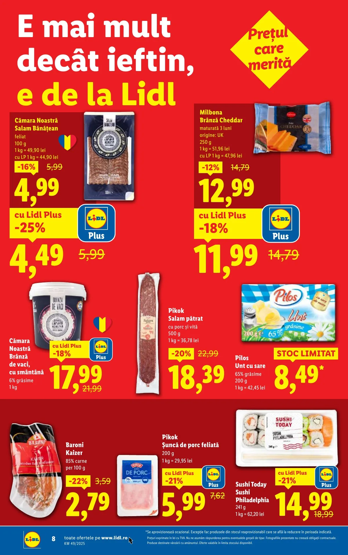 Lidl akciós újság Románia 12.01–12.07 – 8. oldal