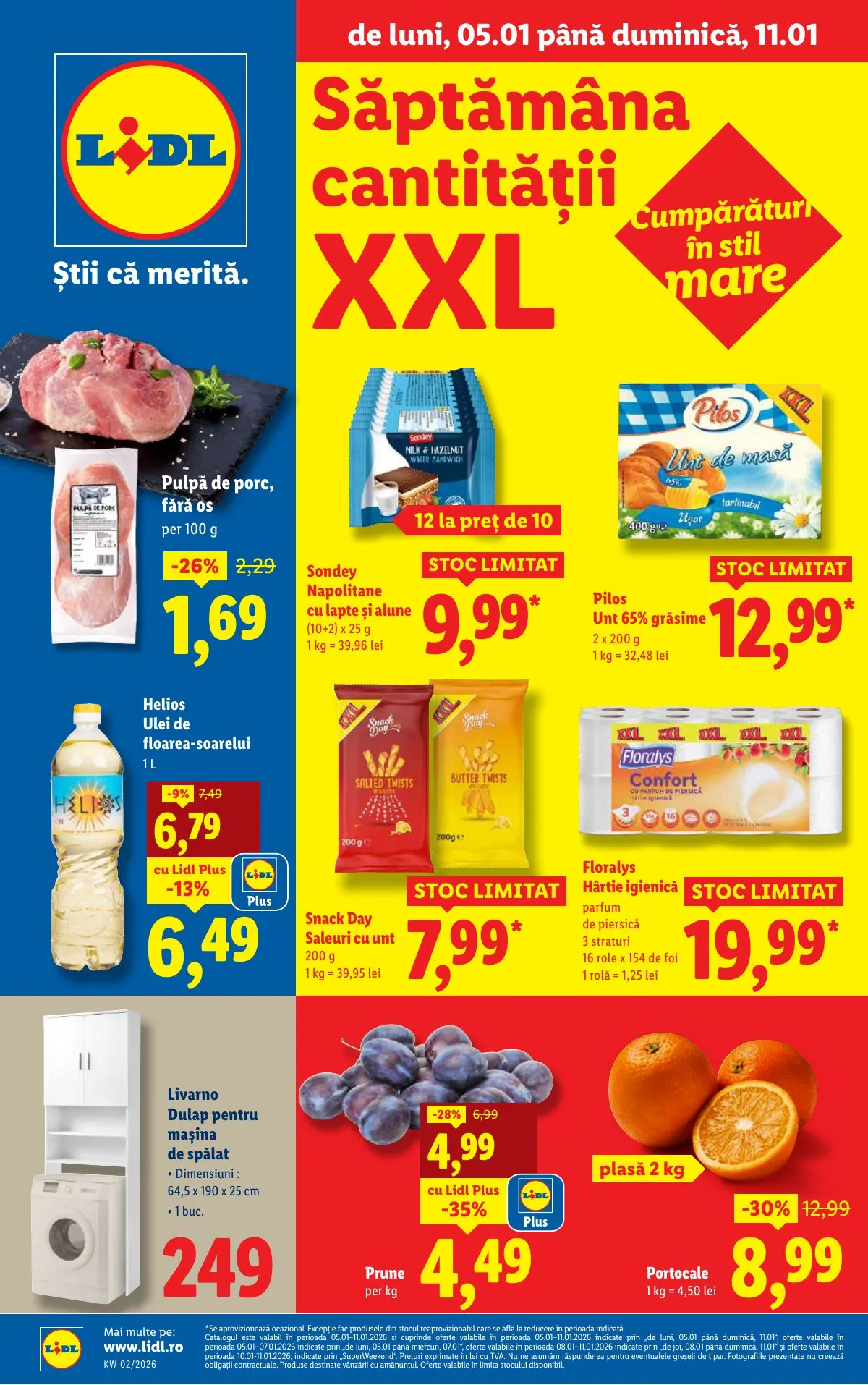 Lidl akciós újság Románia 01.05–01.11