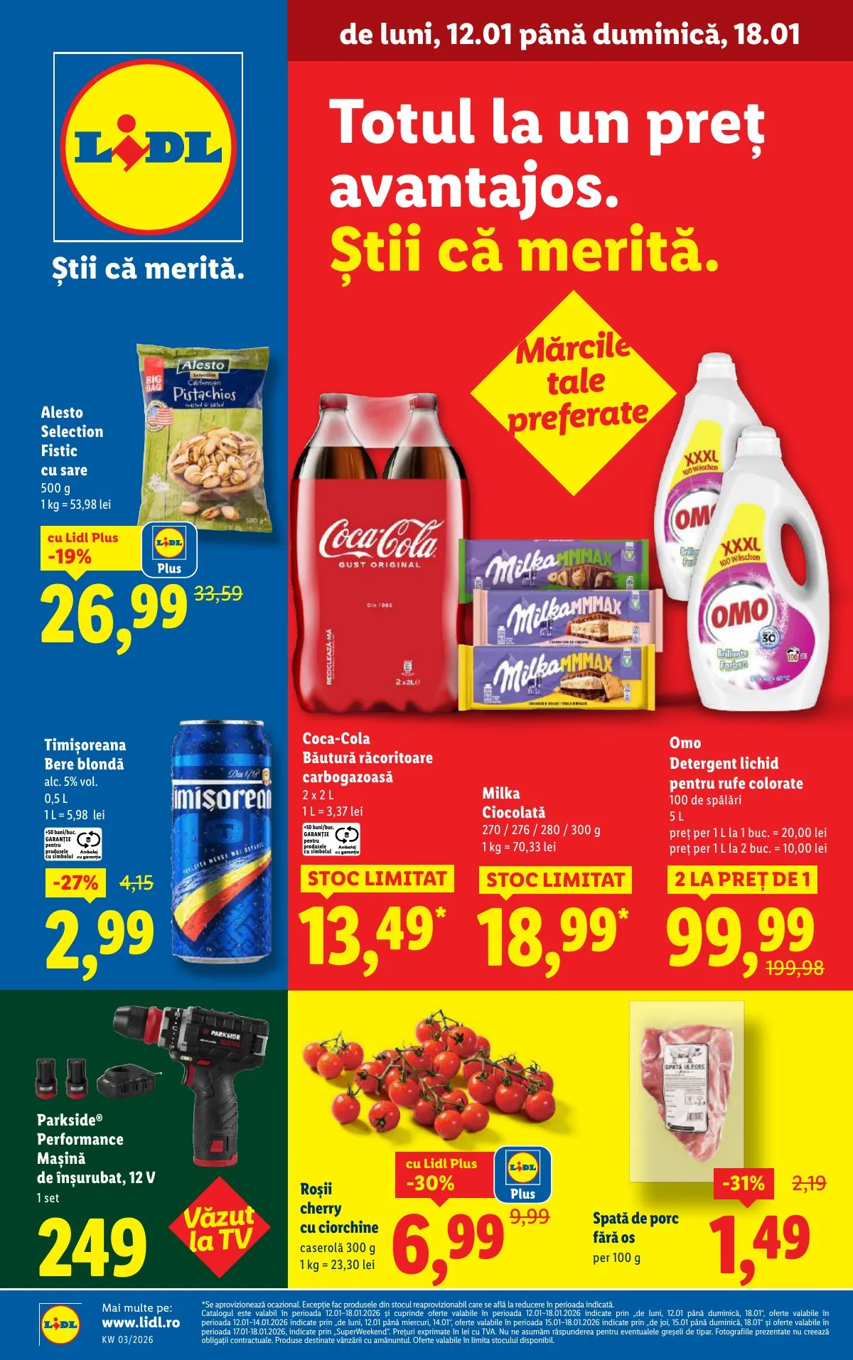 Lidl akciós újság Románia 01.12–01.18