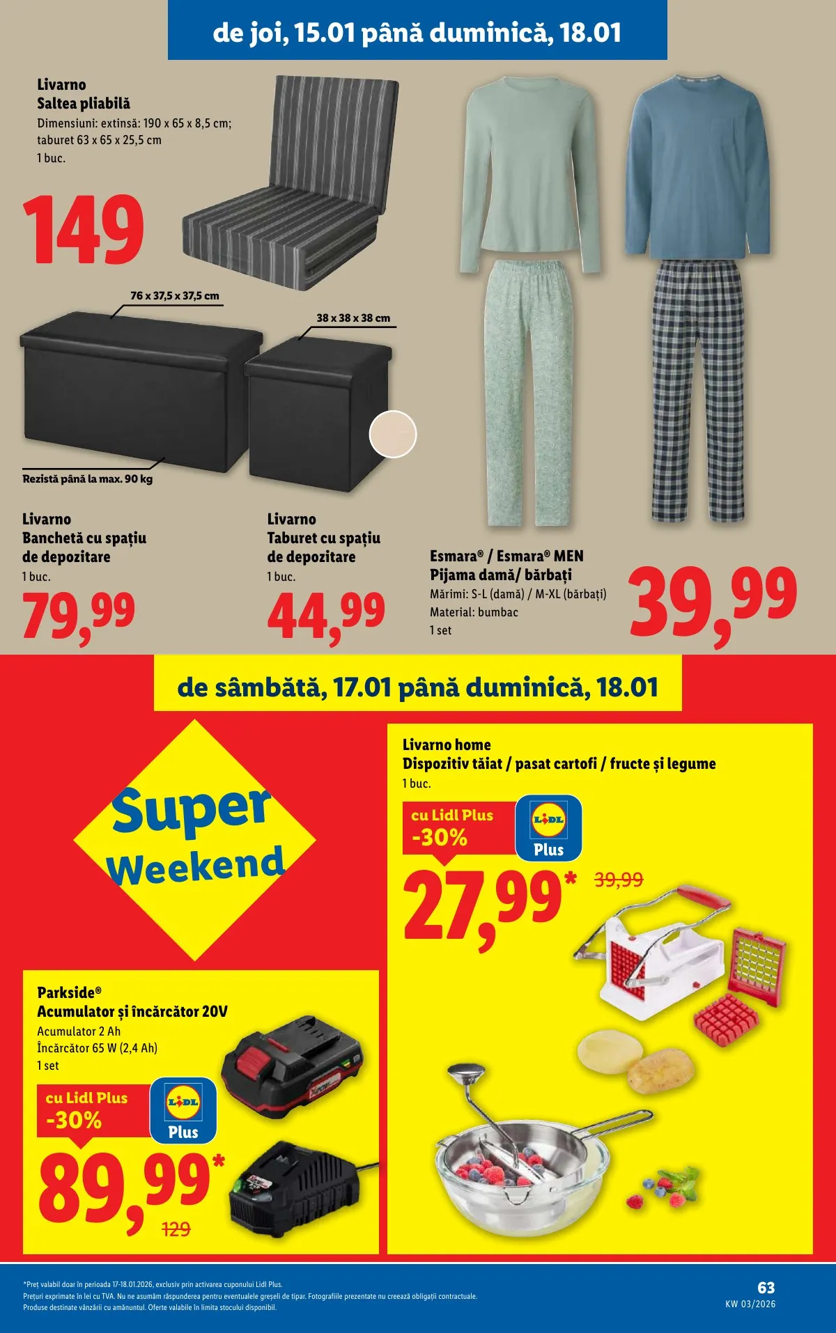 Lidl akciós újság Románia 01.12–01.18 – 63. oldal