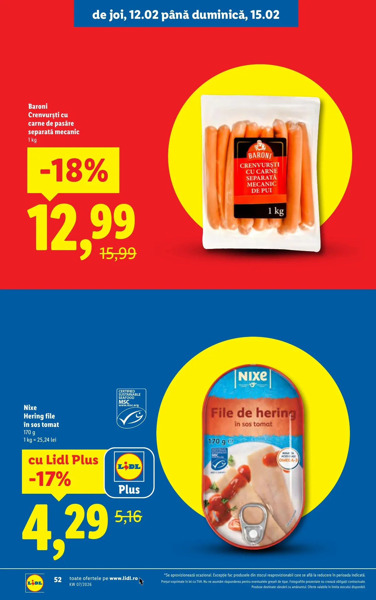 Lidl akciós újság Románia 02.09–02.15 – 52. oldal