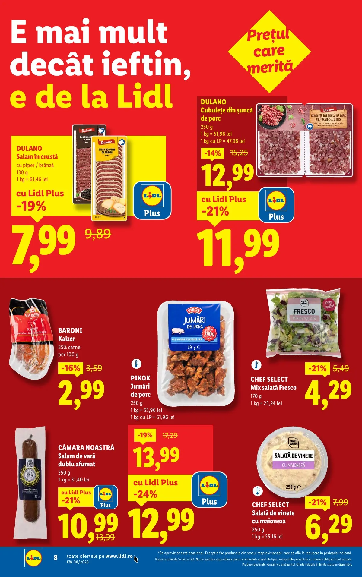 Lidl akciós újság Románia 02.16–02.22 – 8. oldal