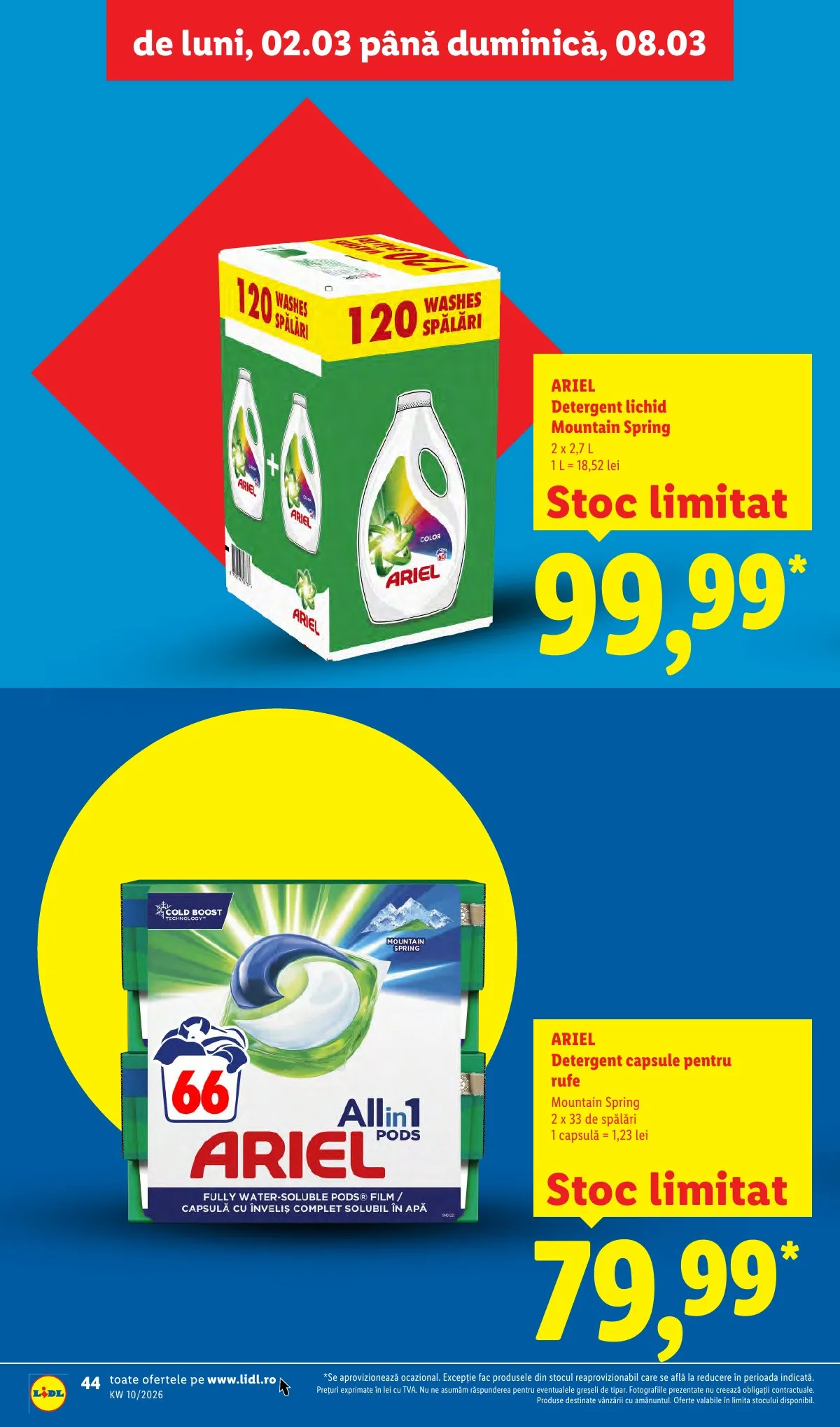 Lidl akciós újság Románia 03.02–03.08 – 44. oldal