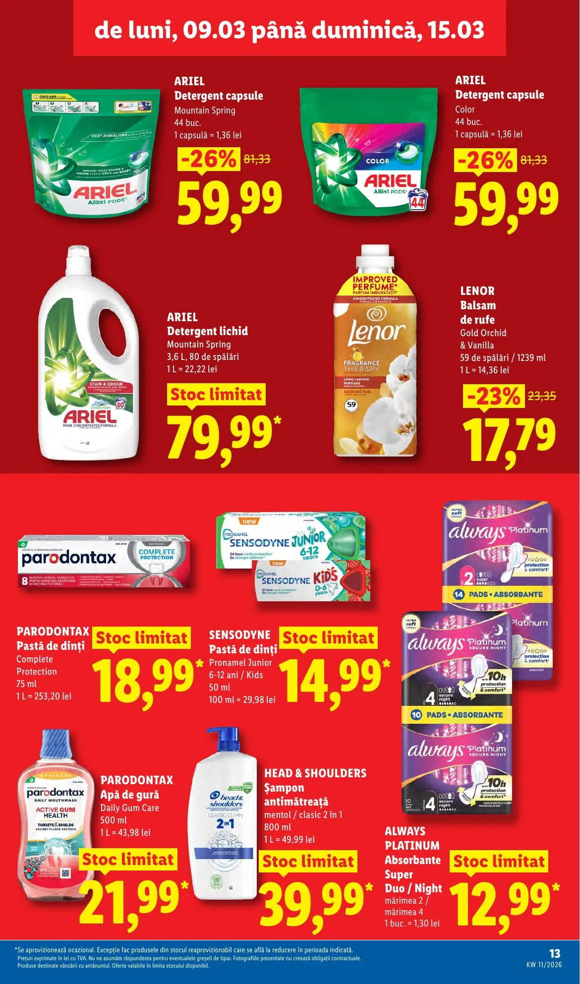 Lidl akciós újság Románia 03.09–03.15 – 13. oldal