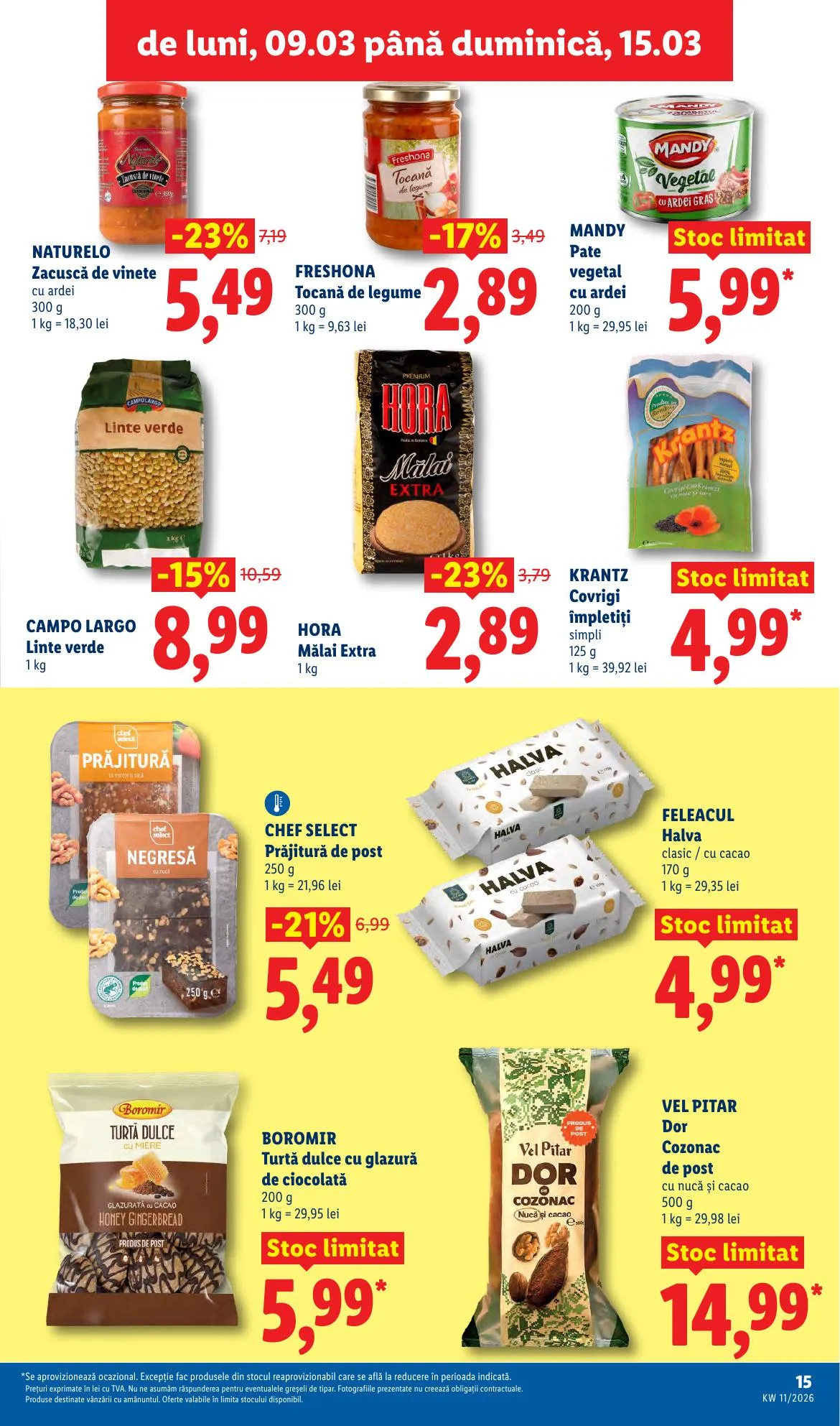 Lidl akciós újság Románia 03.09–03.15 – 15. oldal