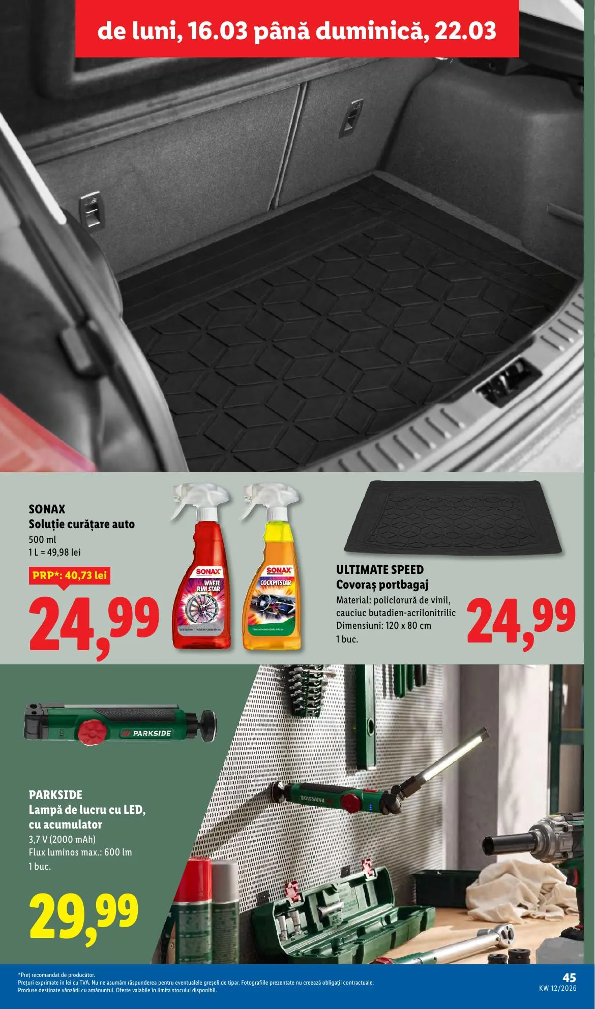 Lidl akciós újság Románia 03.16–03.22 – 45. oldal