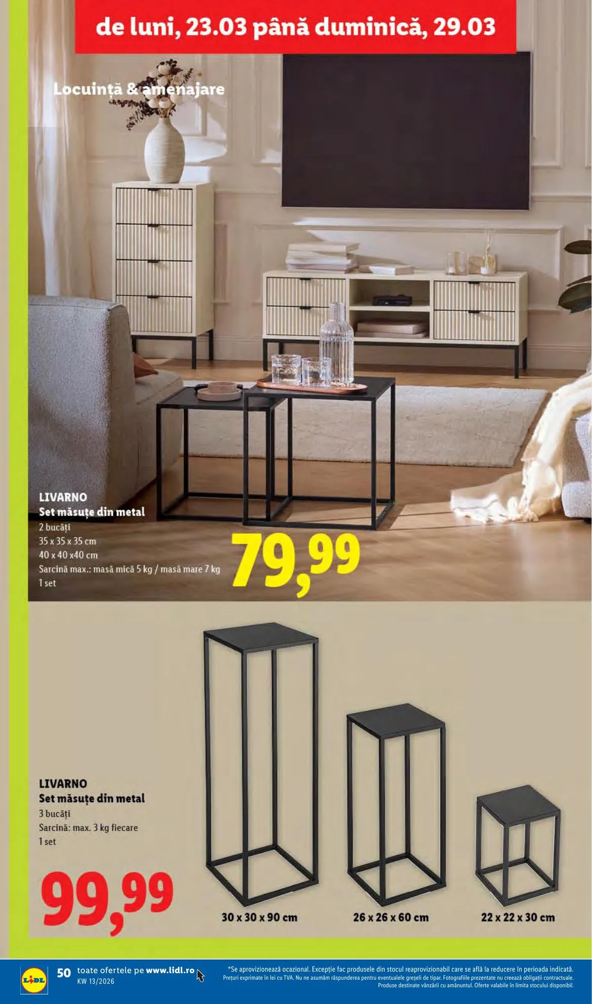 Lidl akciós újság Románia 03.23–03.29 – 50. oldal