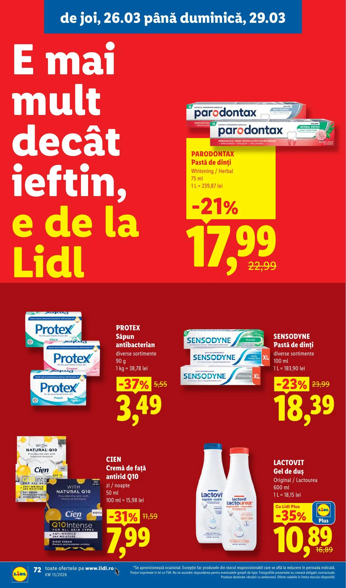 Lidl akciós újság Románia 03.23–03.29 – 72. oldal