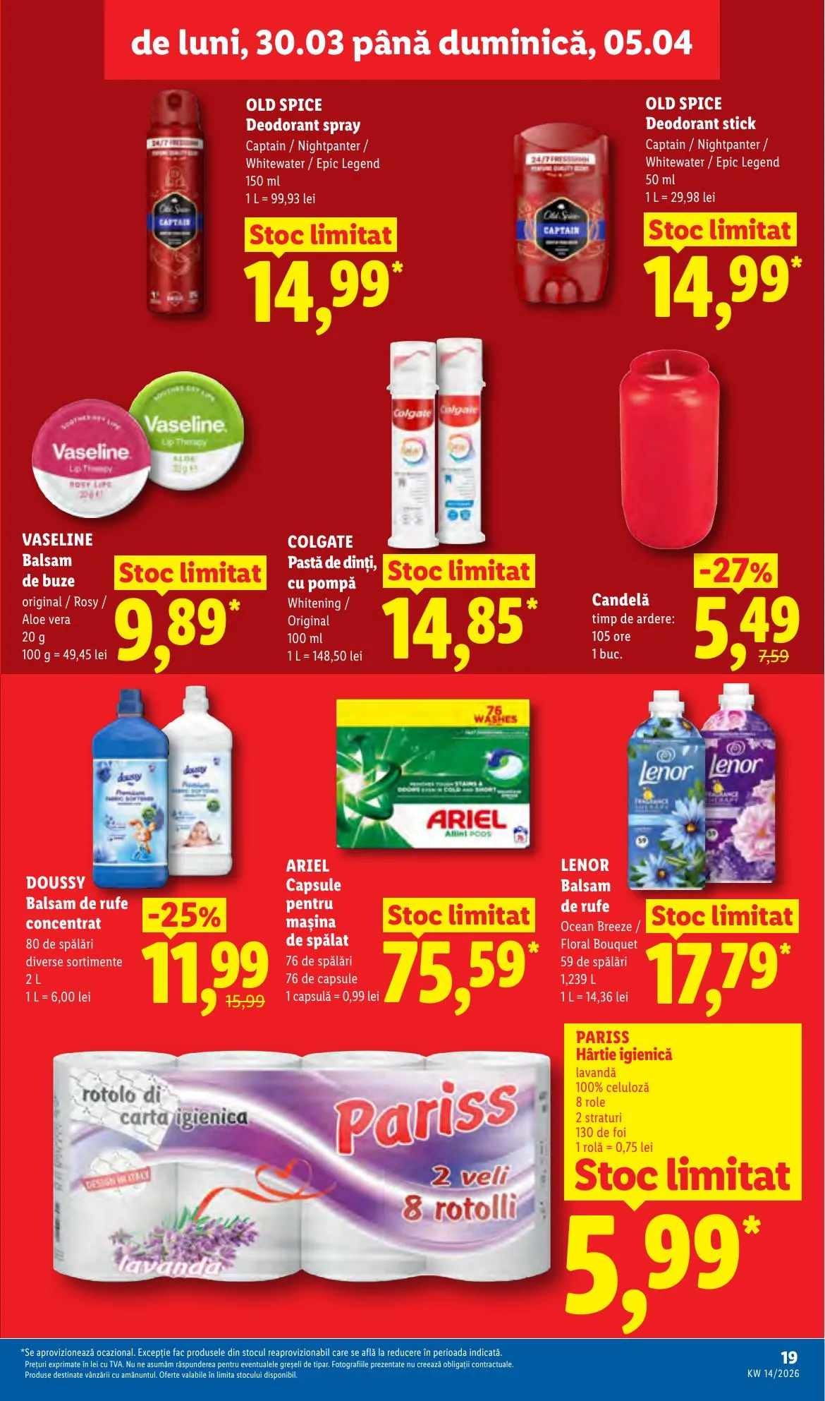 Lidl akciós újság Románia 03.30–04.05 – 19. oldal