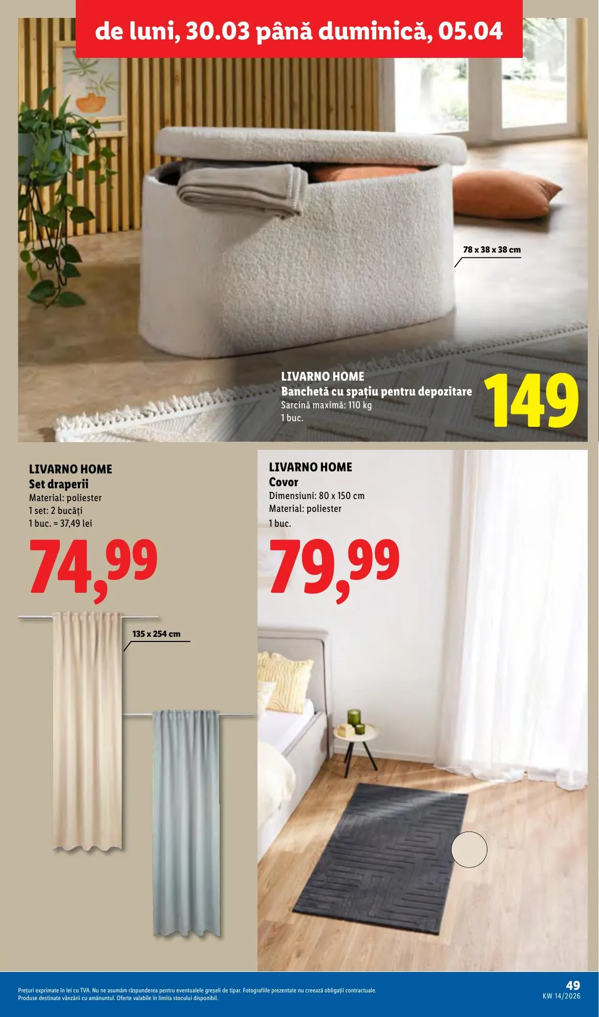 Lidl akciós újság Románia 03.30–04.05 – 49. oldal