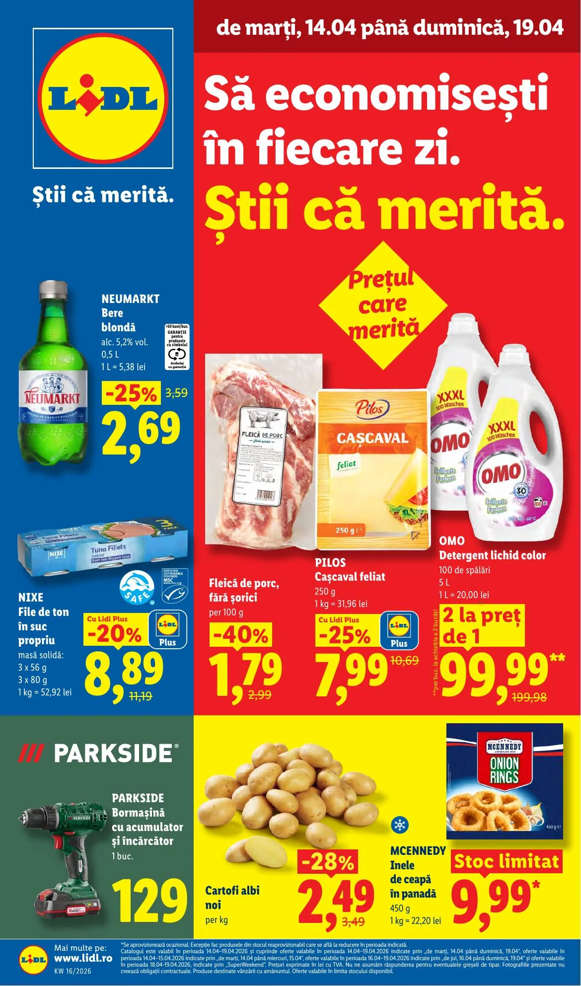 Lidl akciós újság Románia 04.14–04.19