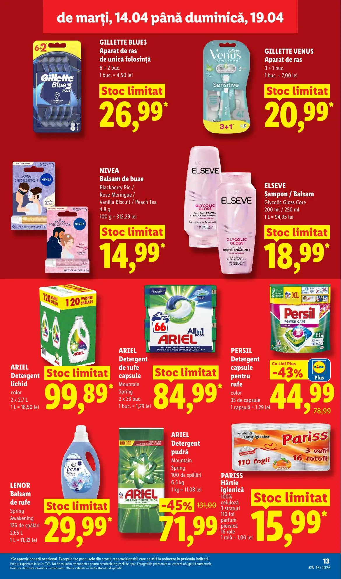Lidl akciós újság Románia 04.14–04.19 – 13. oldal