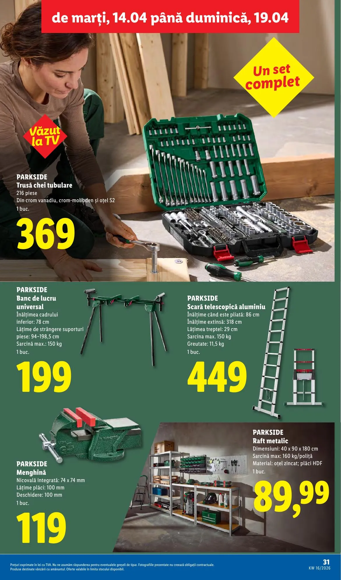 Lidl akciós újság Románia 04.14–04.19 – 31. oldal