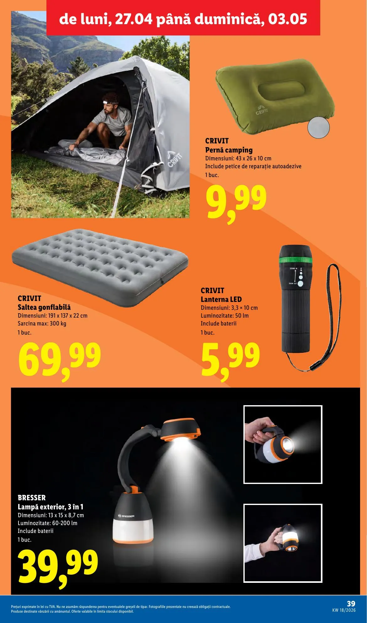Lidl akciós újság Románia 04.27–05.03 – 39. oldal