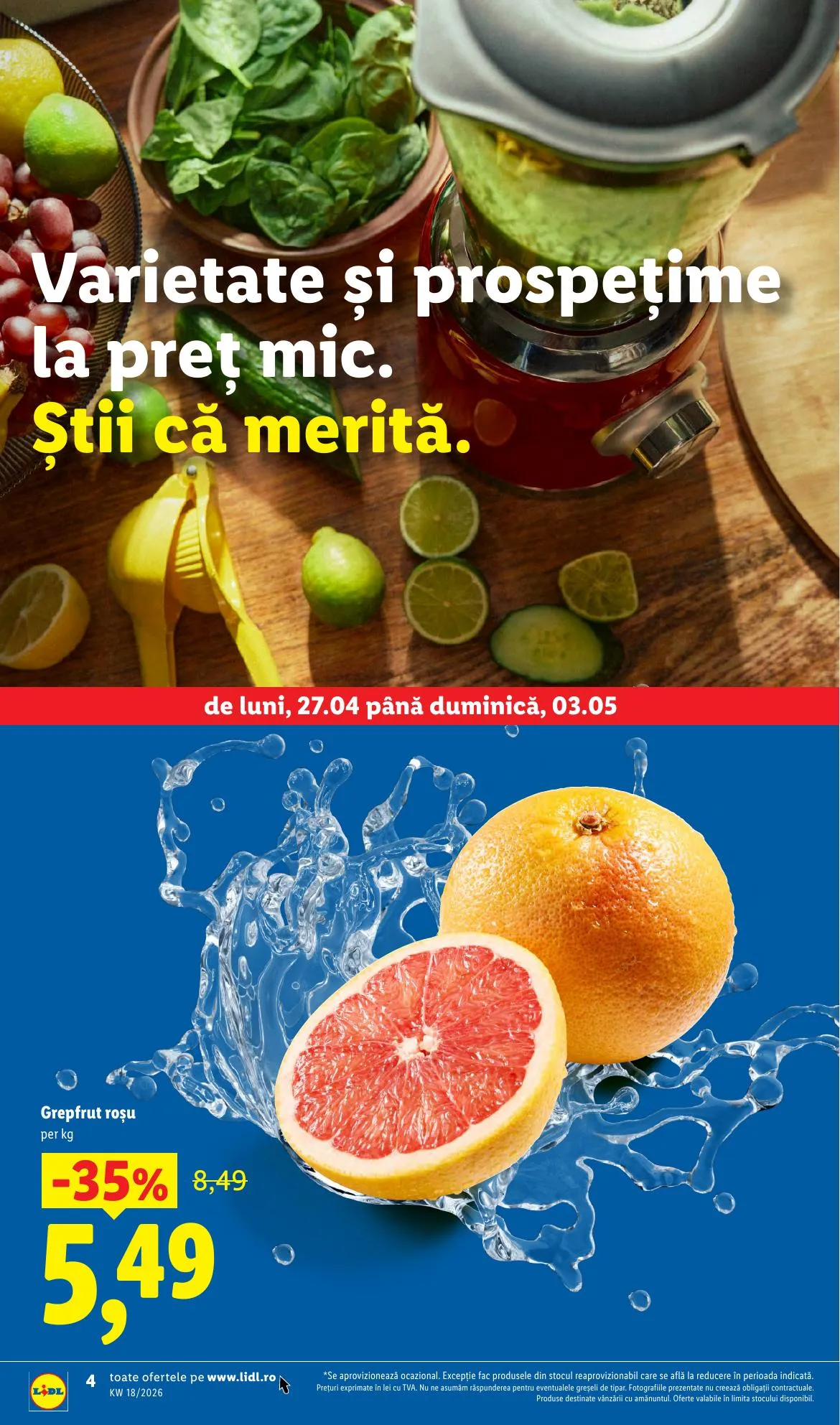 Lidl akciós újság Románia 04.27–05.03 – 4. oldal