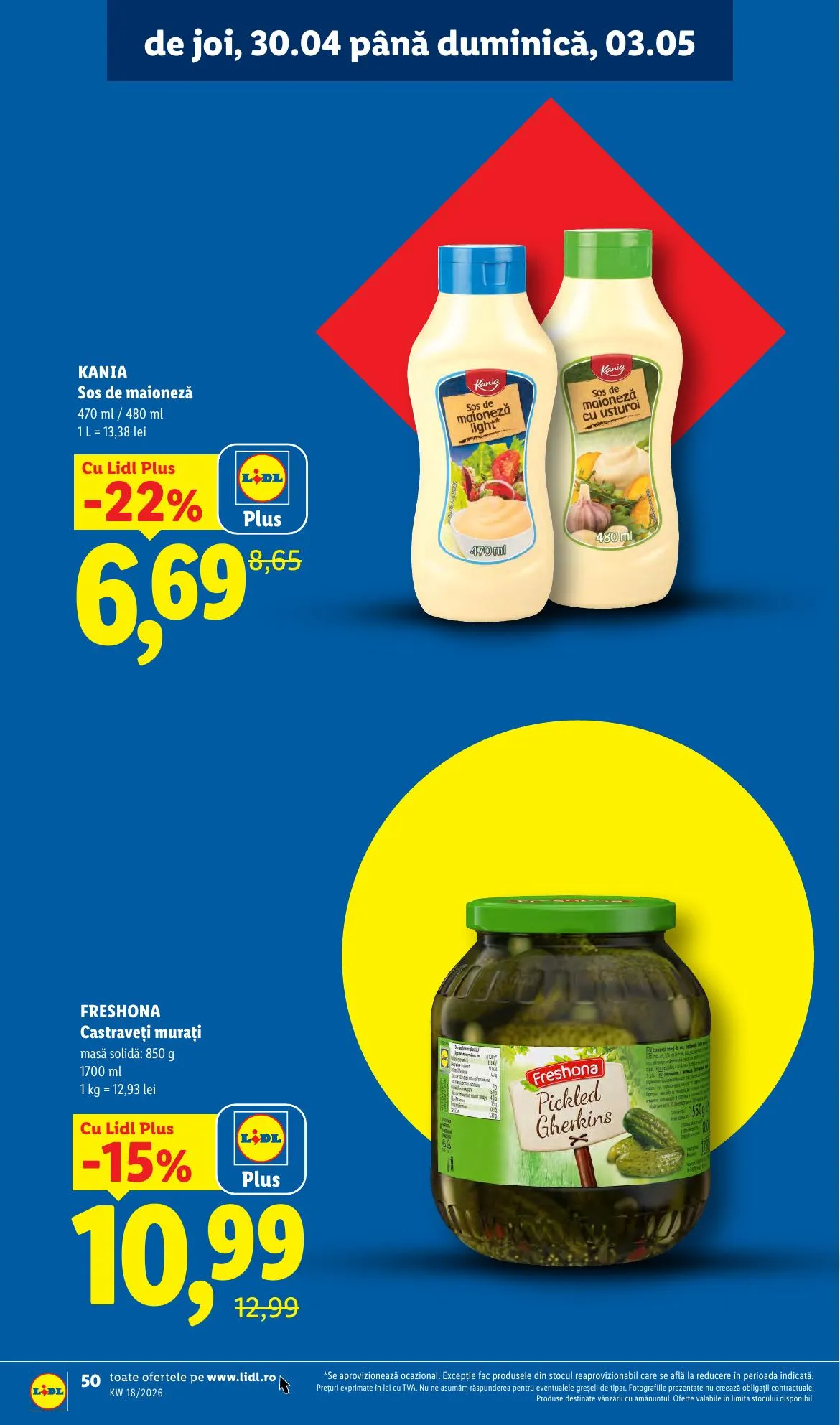 Lidl akciós újság Románia 04.27–05.03 – 50. oldal