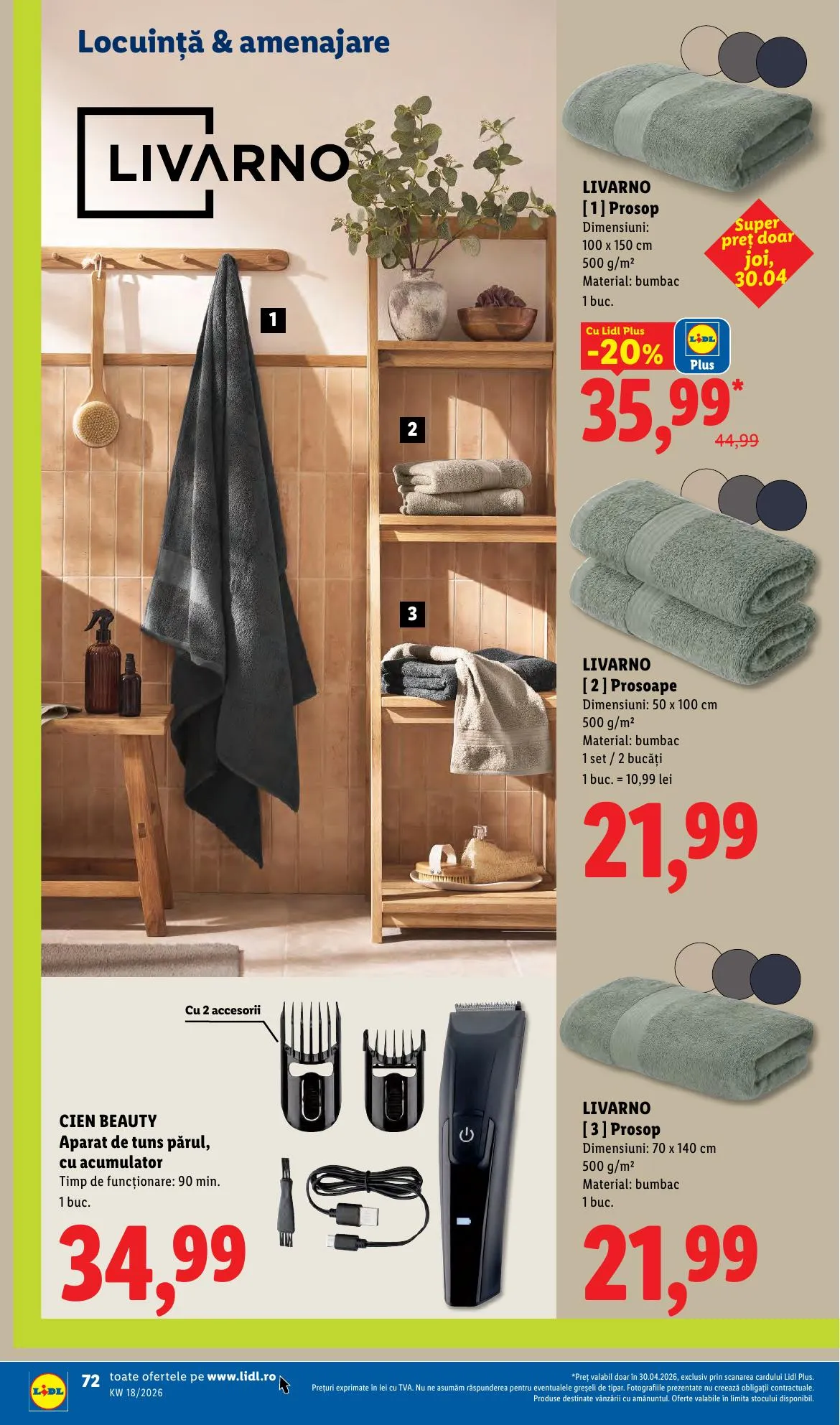 Lidl akciós újság Románia 04.27–05.03 – 72. oldal