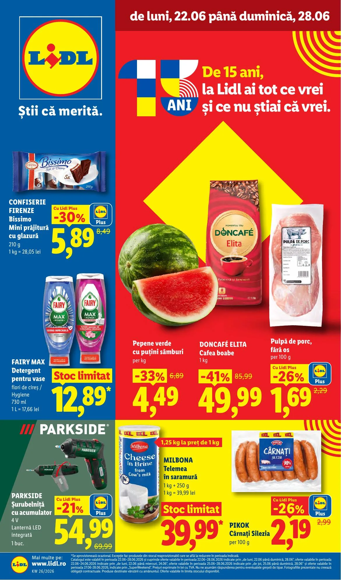 Lidl akciós újság Románia 06.22–06.28