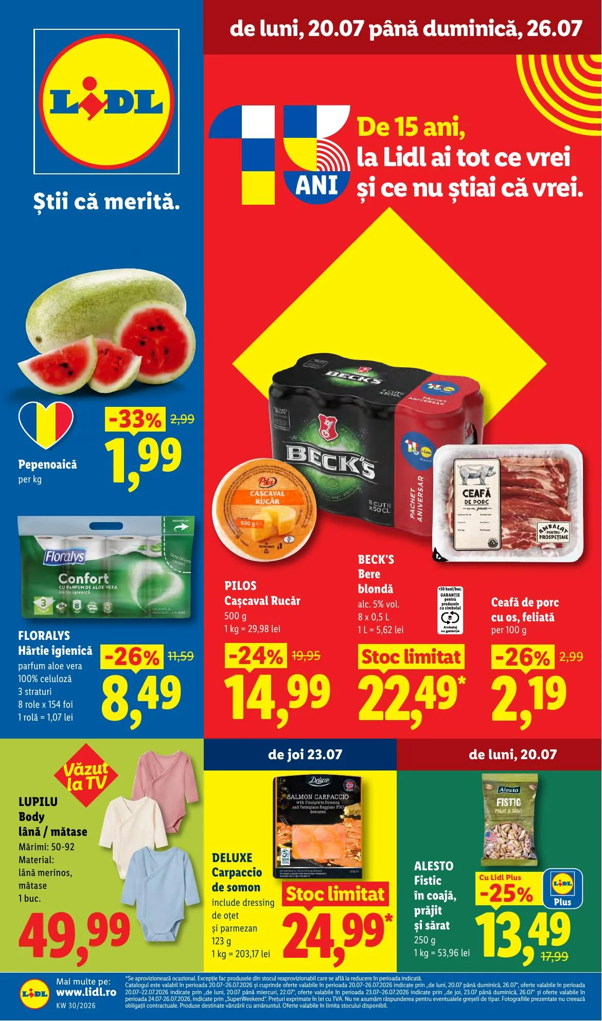 Lidl akciós újság Románia 07.20–07.26