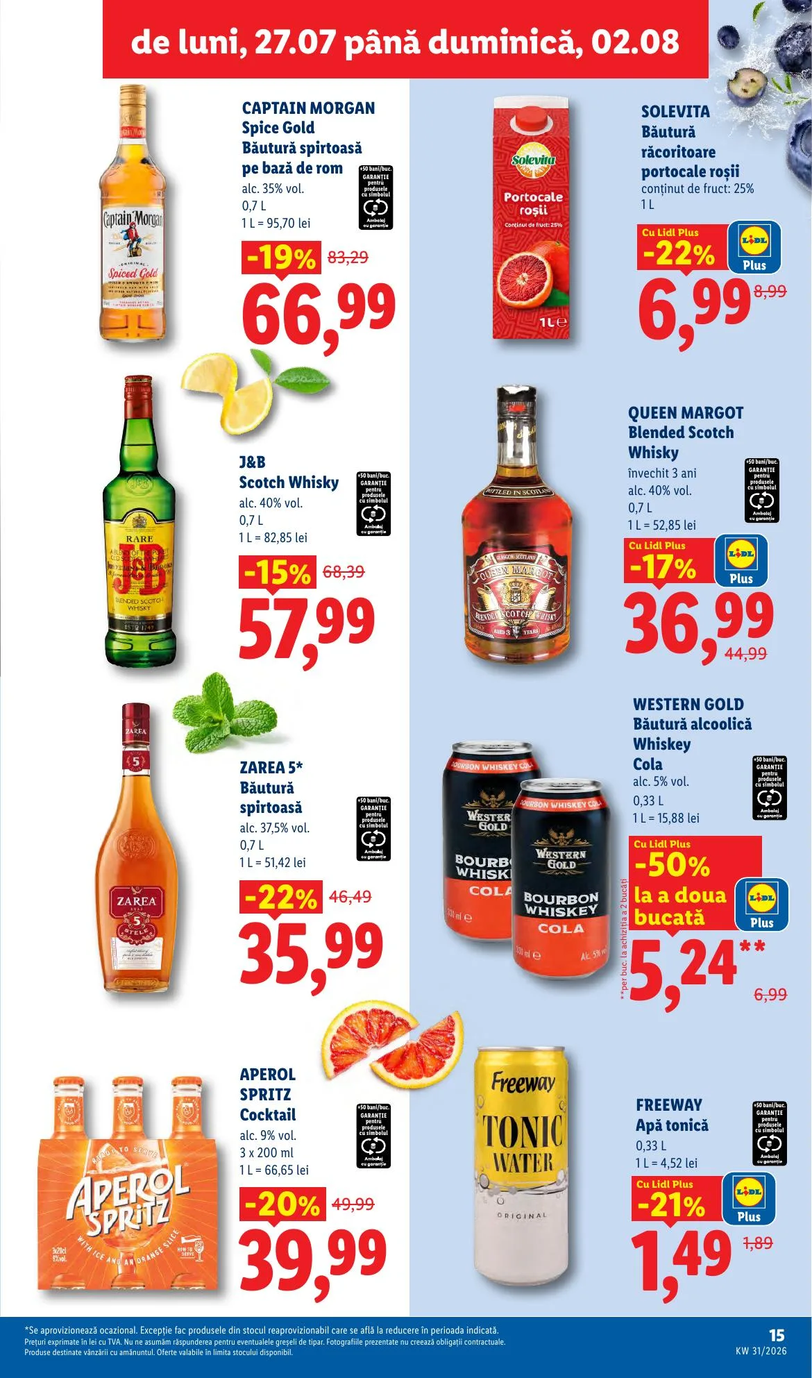 Lidl akciós újság Románia 07.27–08.02 – 15. oldal