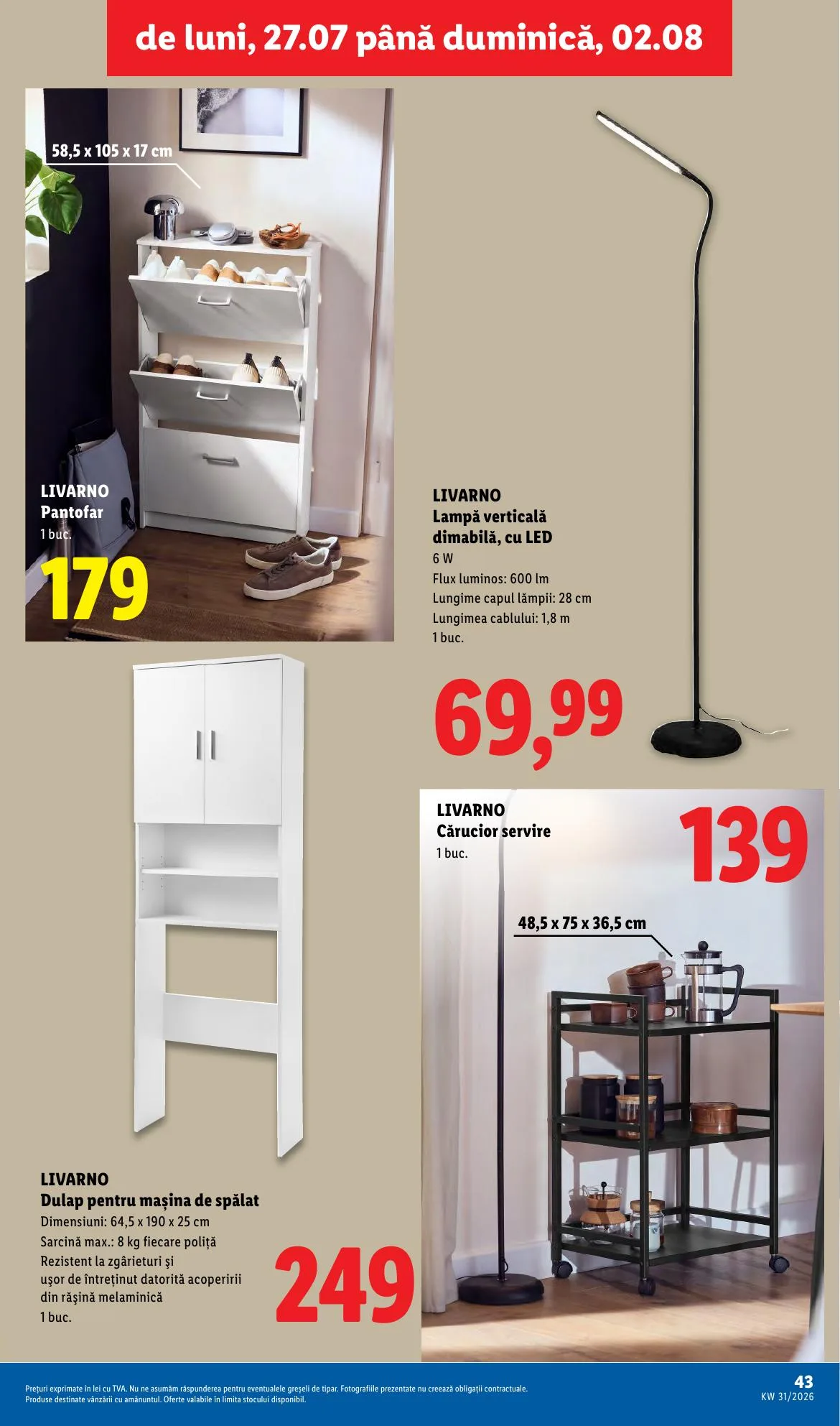 Lidl akciós újság Románia 07.27–08.02 – 43. oldal