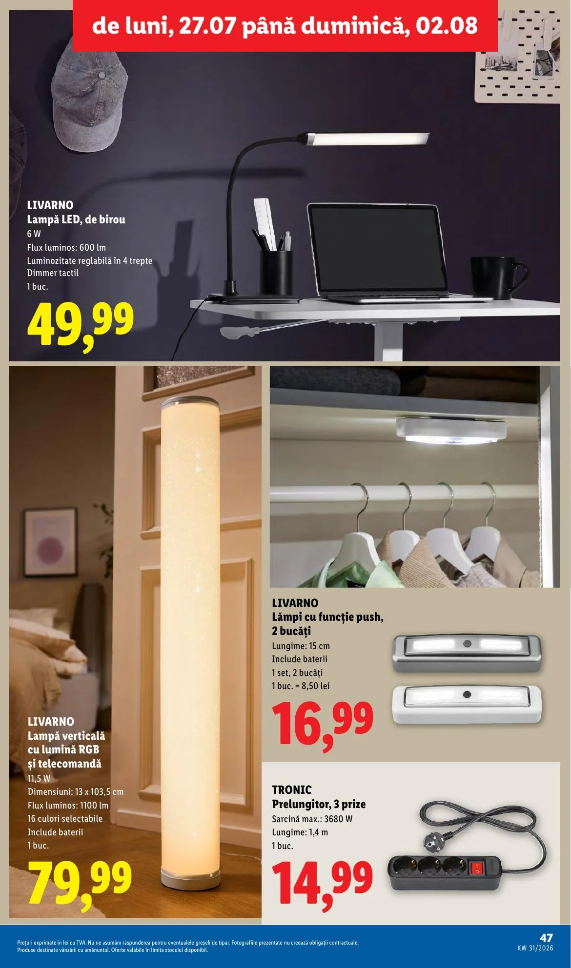 Lidl akciós újság Románia 07.27–08.02 – 47. oldal
