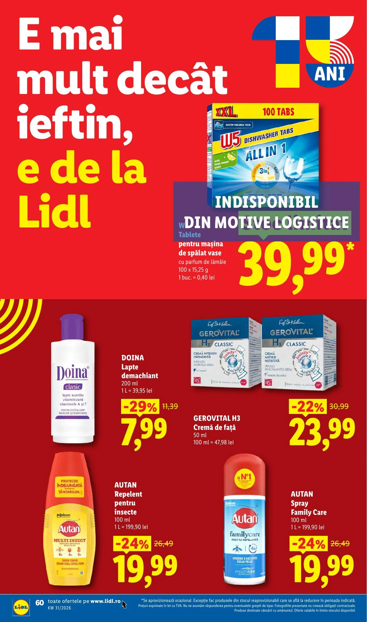 Lidl akciós újság Románia 07.27–08.02 – 60. oldal