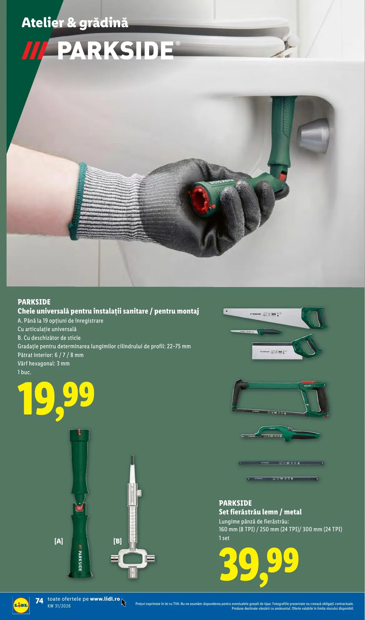 Lidl akciós újság Románia 07.27–08.02 – 74. oldal