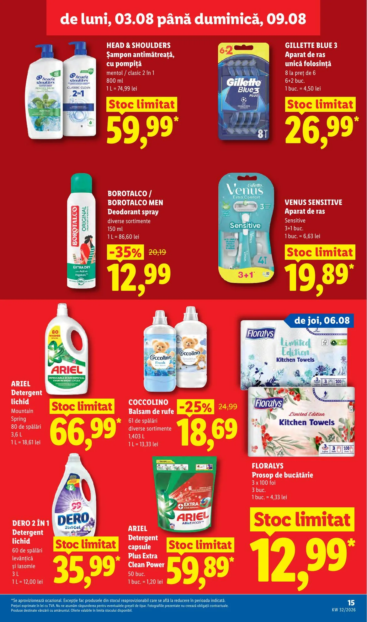Lidl akciós újság Románia 08.03–08.09 – 15. oldal