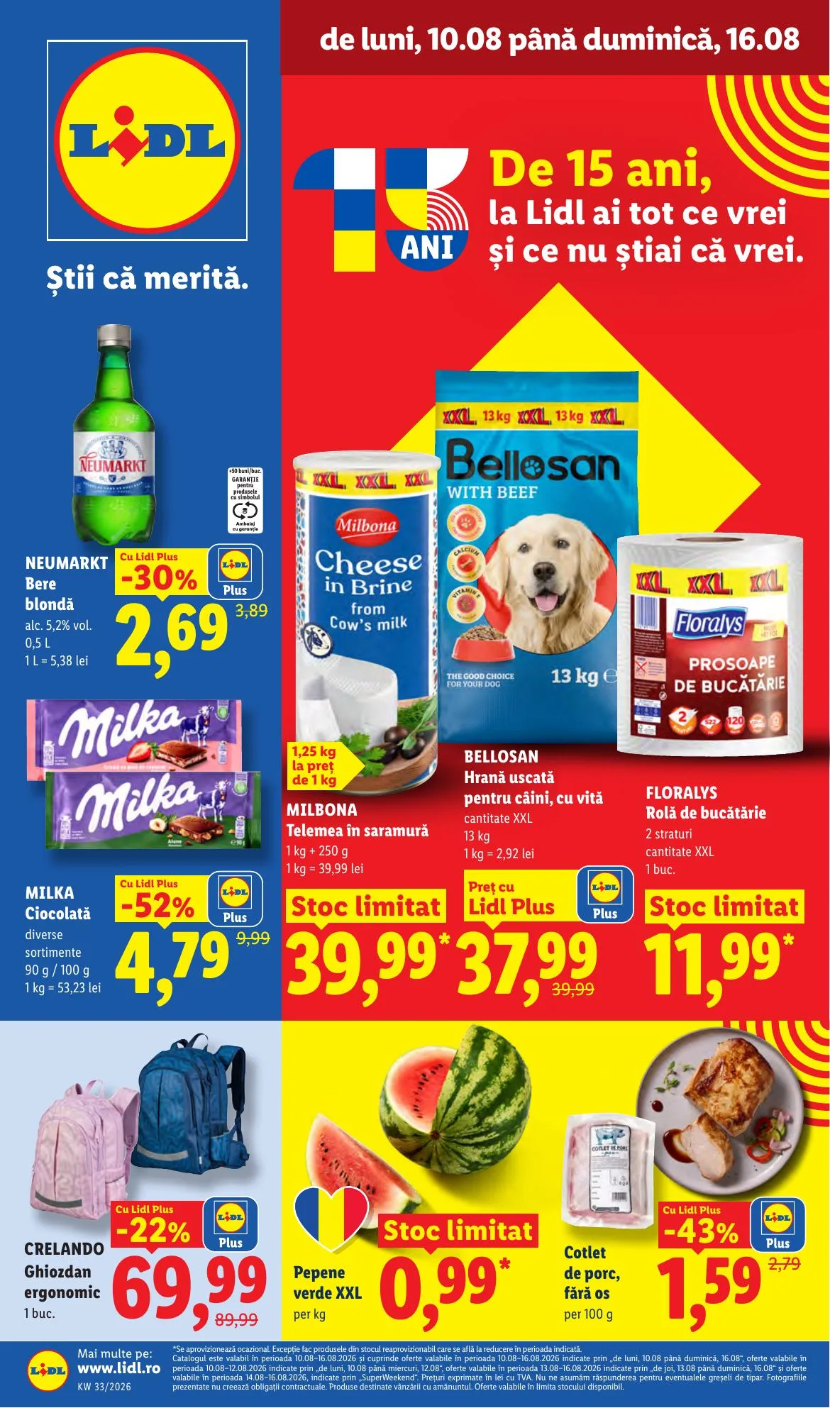 Lidl akciós újság Románia 08.10–08.16